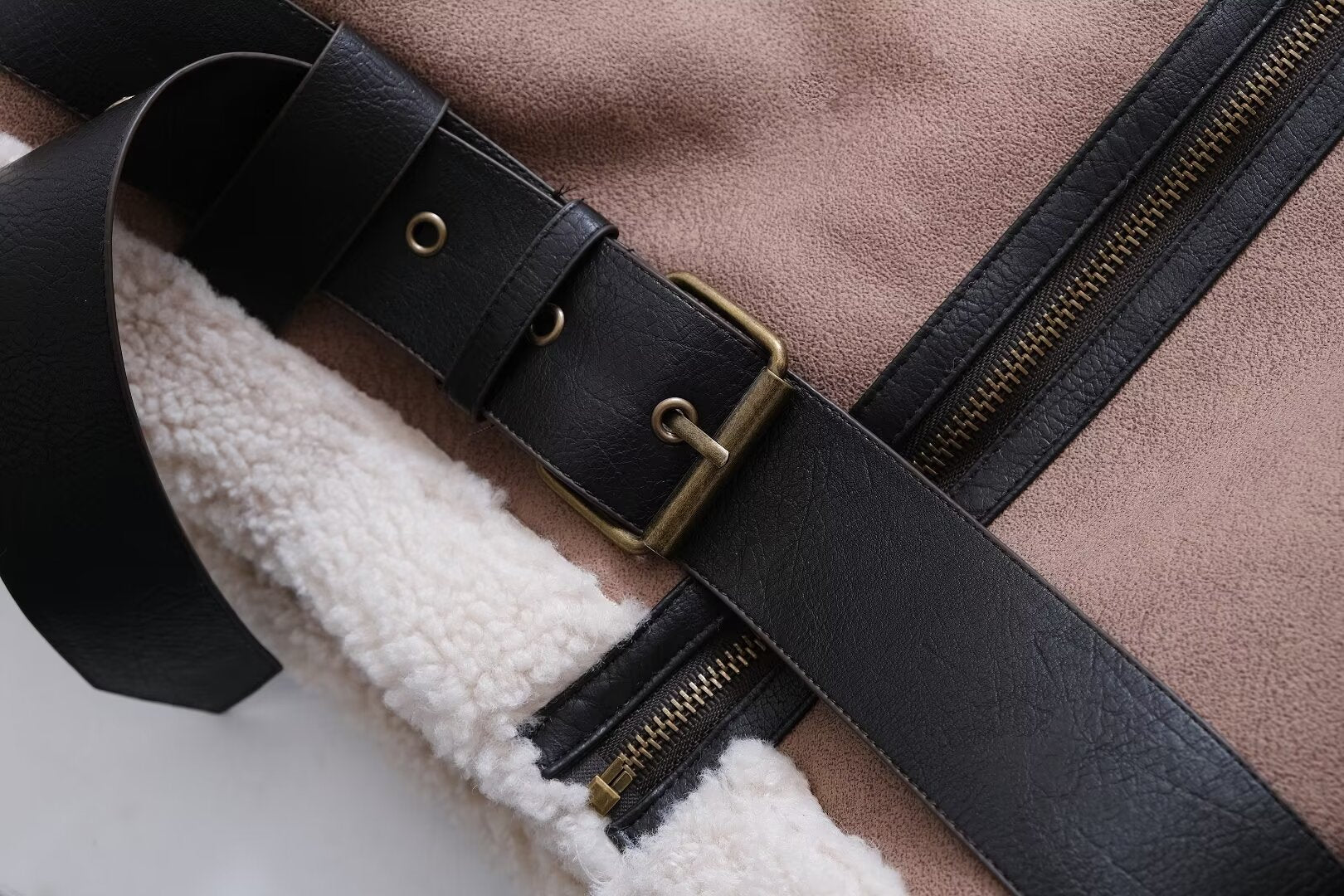 FZ Women's Double Sided Fleece Loose Lapels Jacket - FZwear