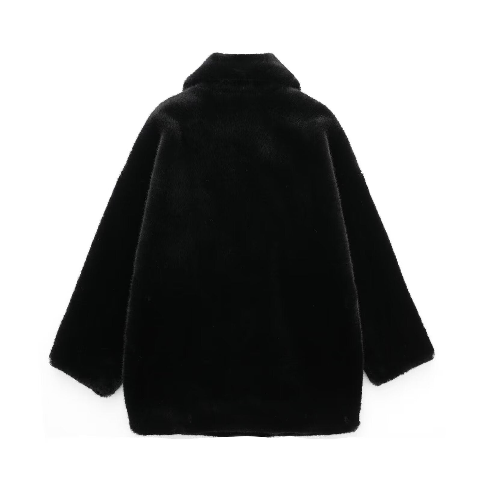 FZ Women's Loose Black Jacket Coat - FZwear