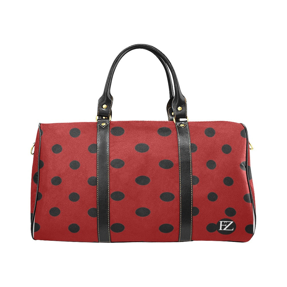 fz dot travel bag 2 one size / fz red dot travel bag travel bag (black) (model1639)