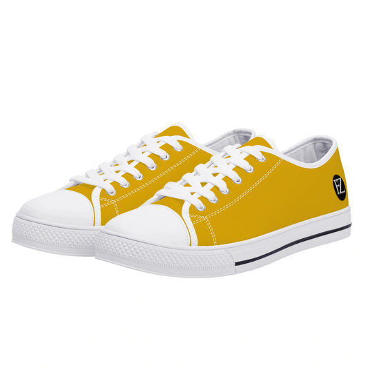 men's low top canvas shoes with customized tongue