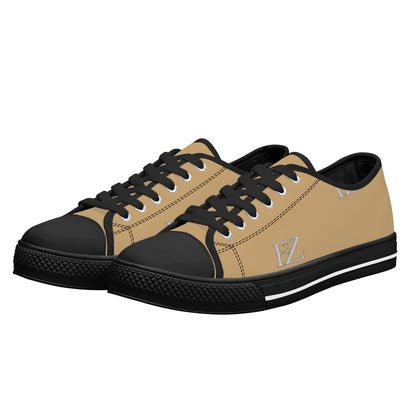women's low top canvas shoes with customized tongue