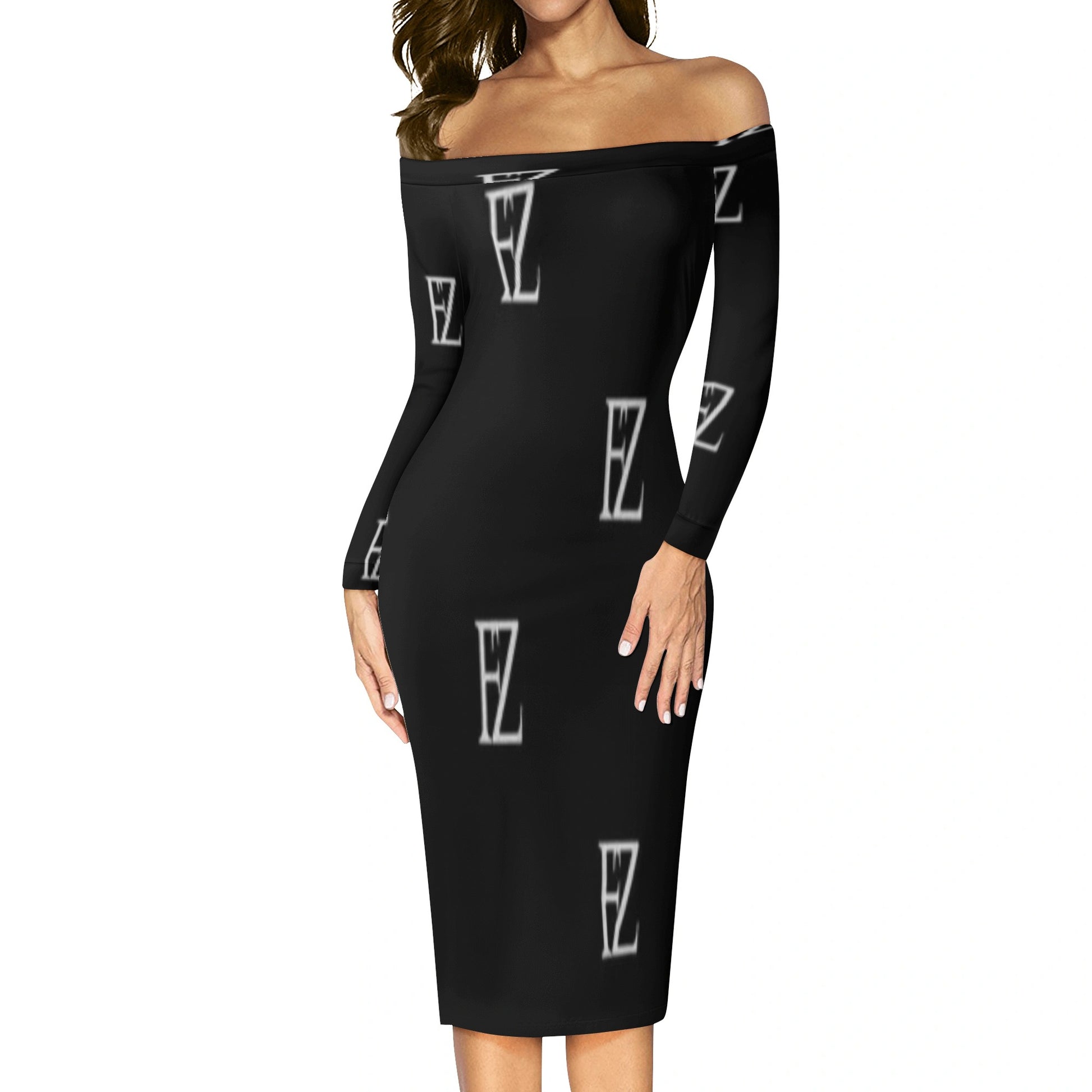 FZ Women's Long Sleeve Off The Shoulder Dress - FZwear