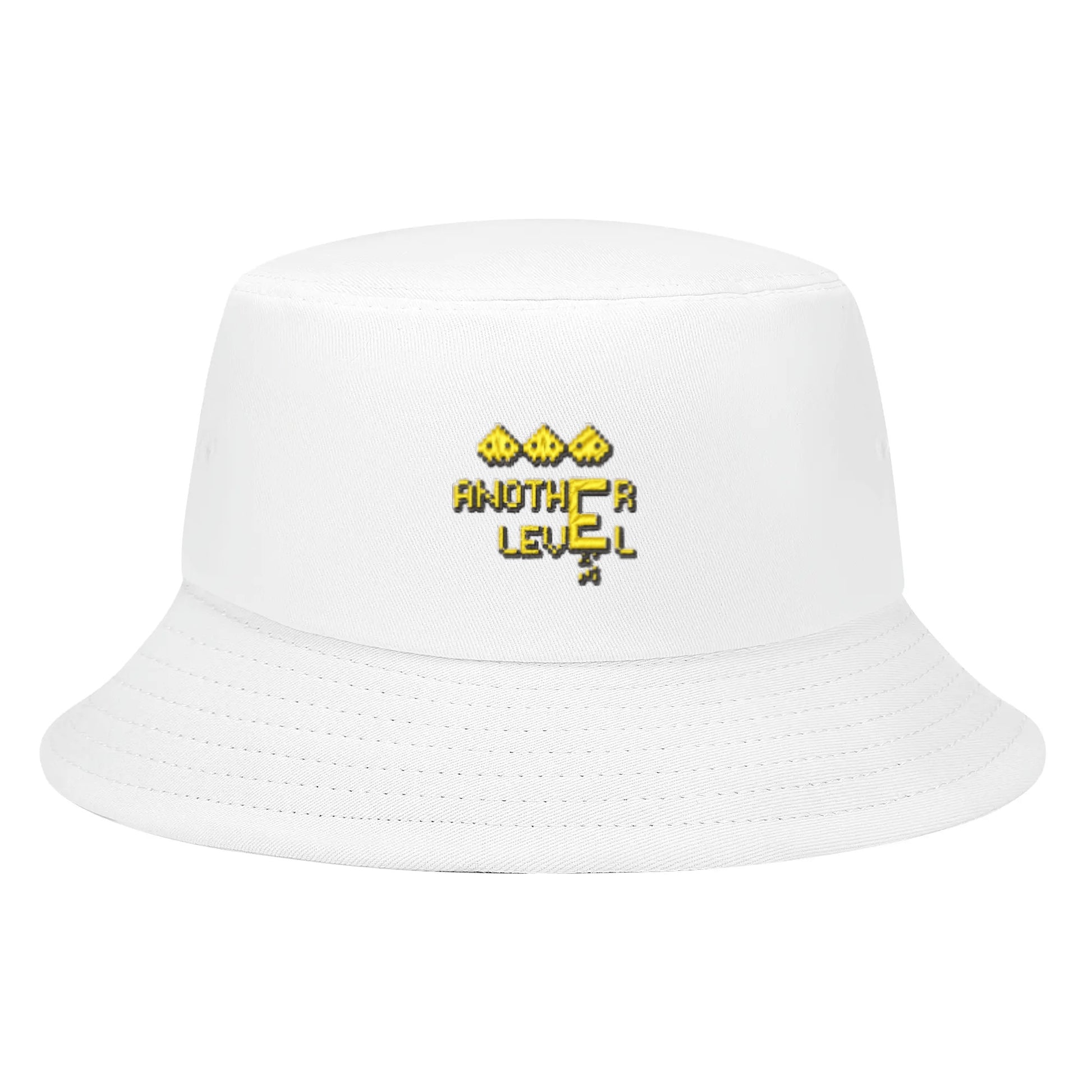 embroidered bucket hats white / universal