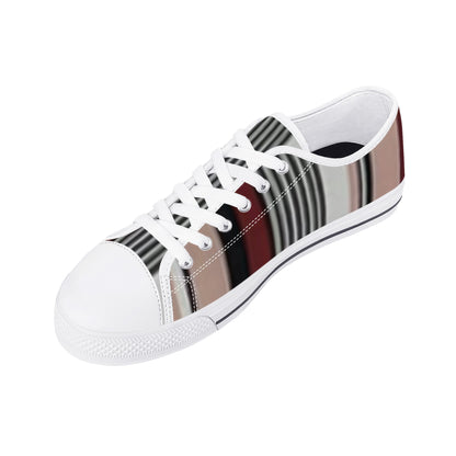 Men's Low Top Canvas Shoes With Customized Tongue - FZwear