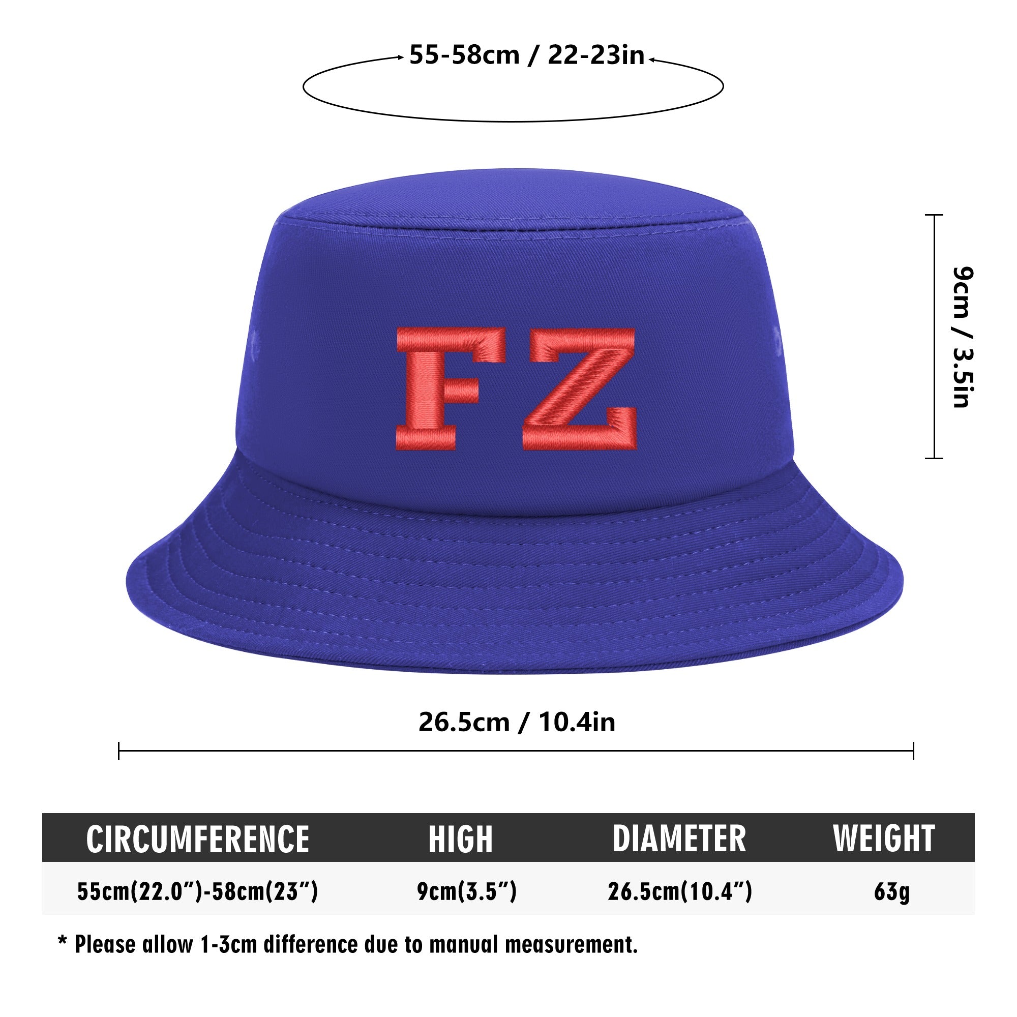 FZ Unisex Embroidered Bucket Hat - FZwear