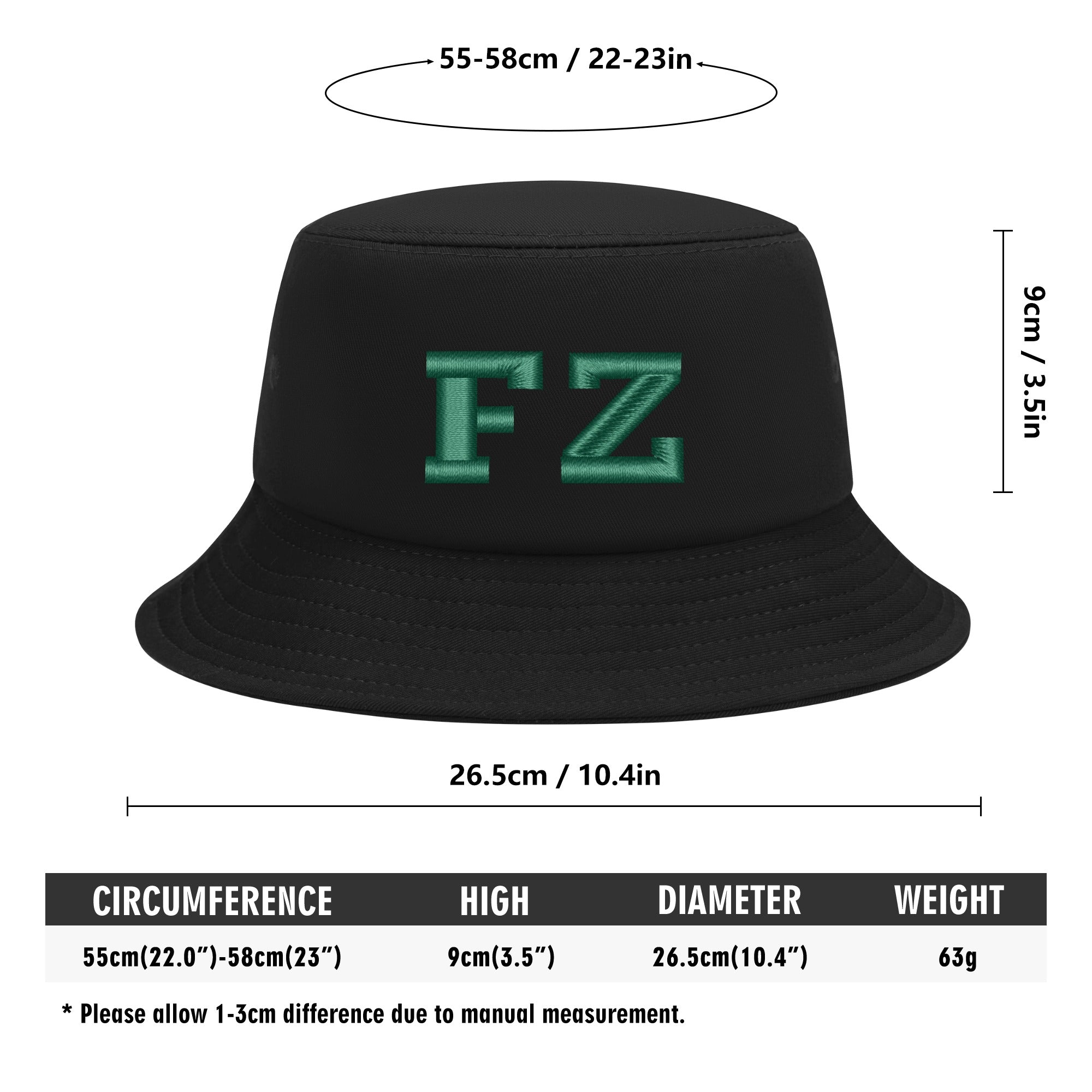FZ Unisex Embroidered Bucket Hats - FZwear