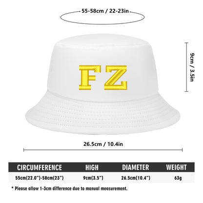 FZ Unisex Κεντημένα Καπέλα Bucket