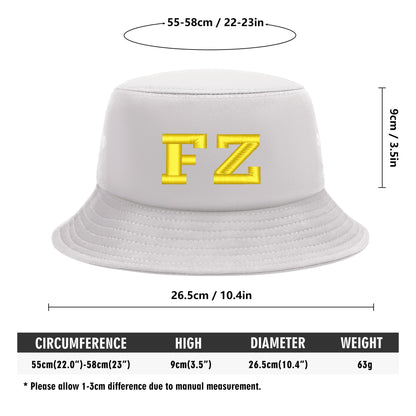 FZ Unisex Κεντημένα Καπέλα Bucket
