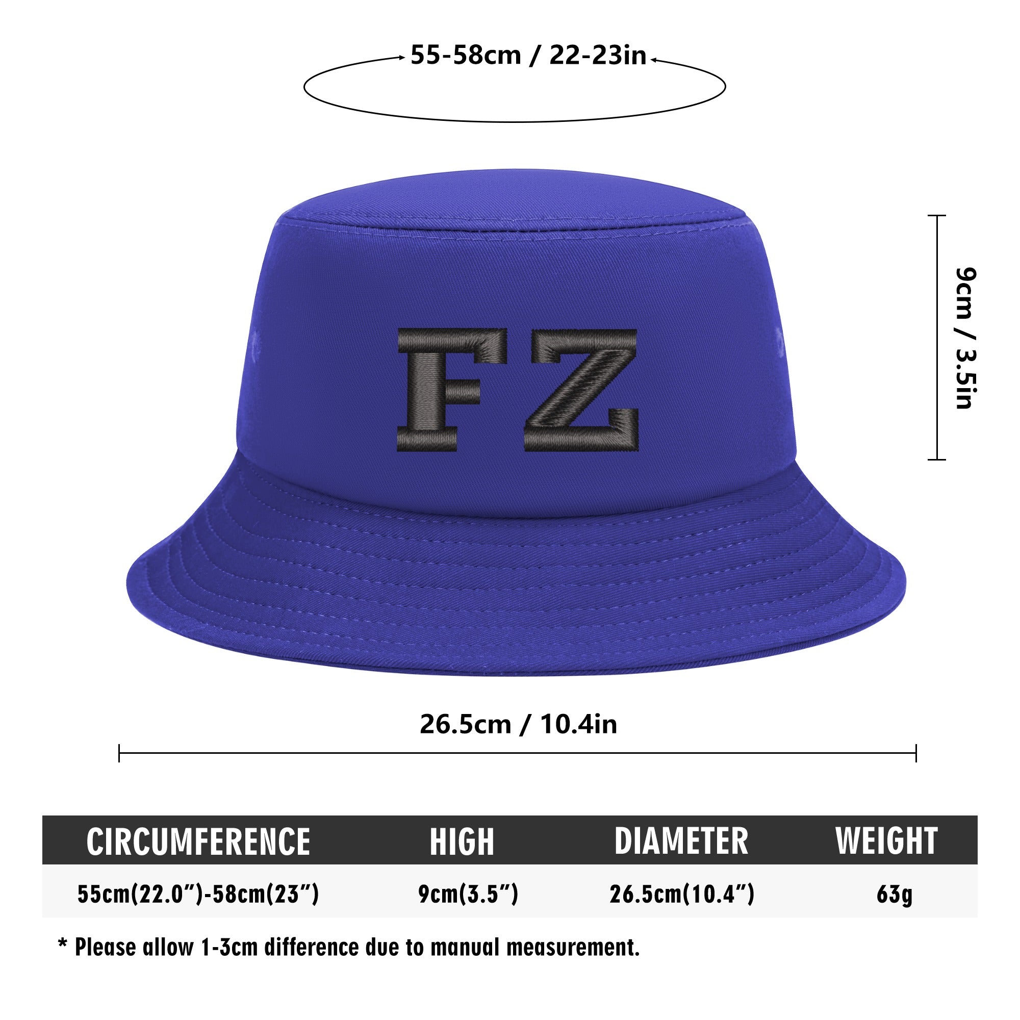 FZ Unisex Embroidered Bucket Hats - FZwear