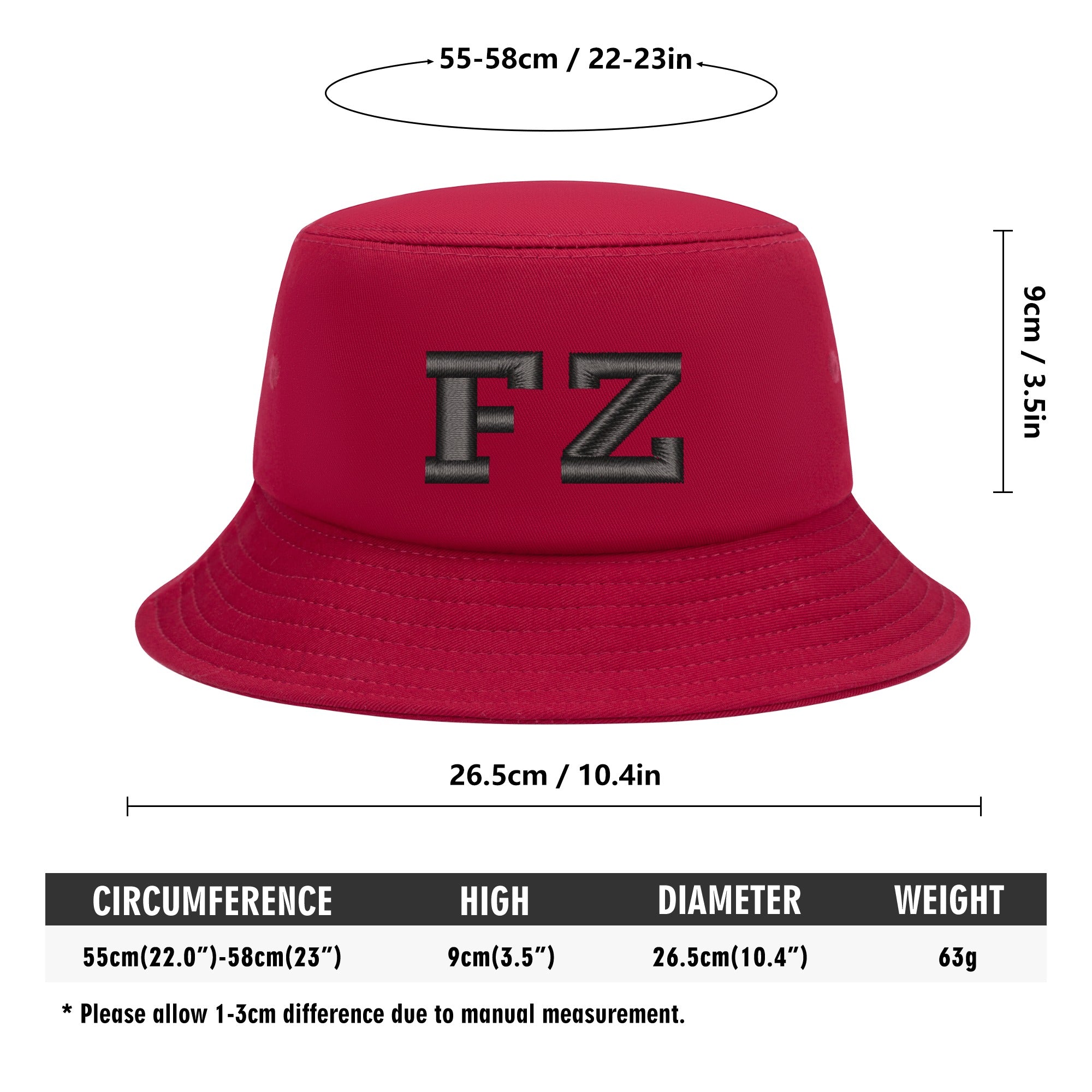 FZ Unisex Embroidered Bucket Hats - FZwear