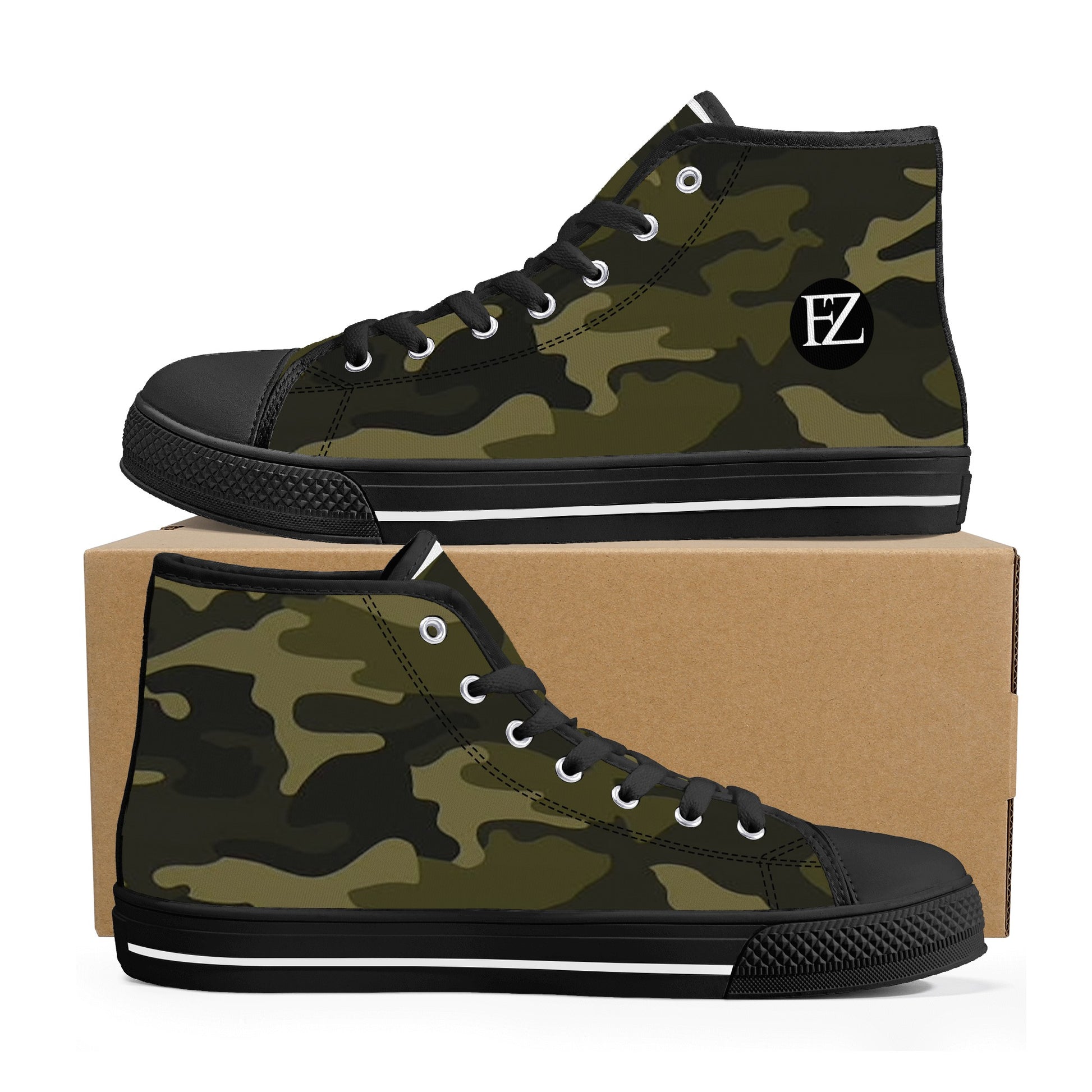 FZ Men's High Top Canvas Shoes - FZwear