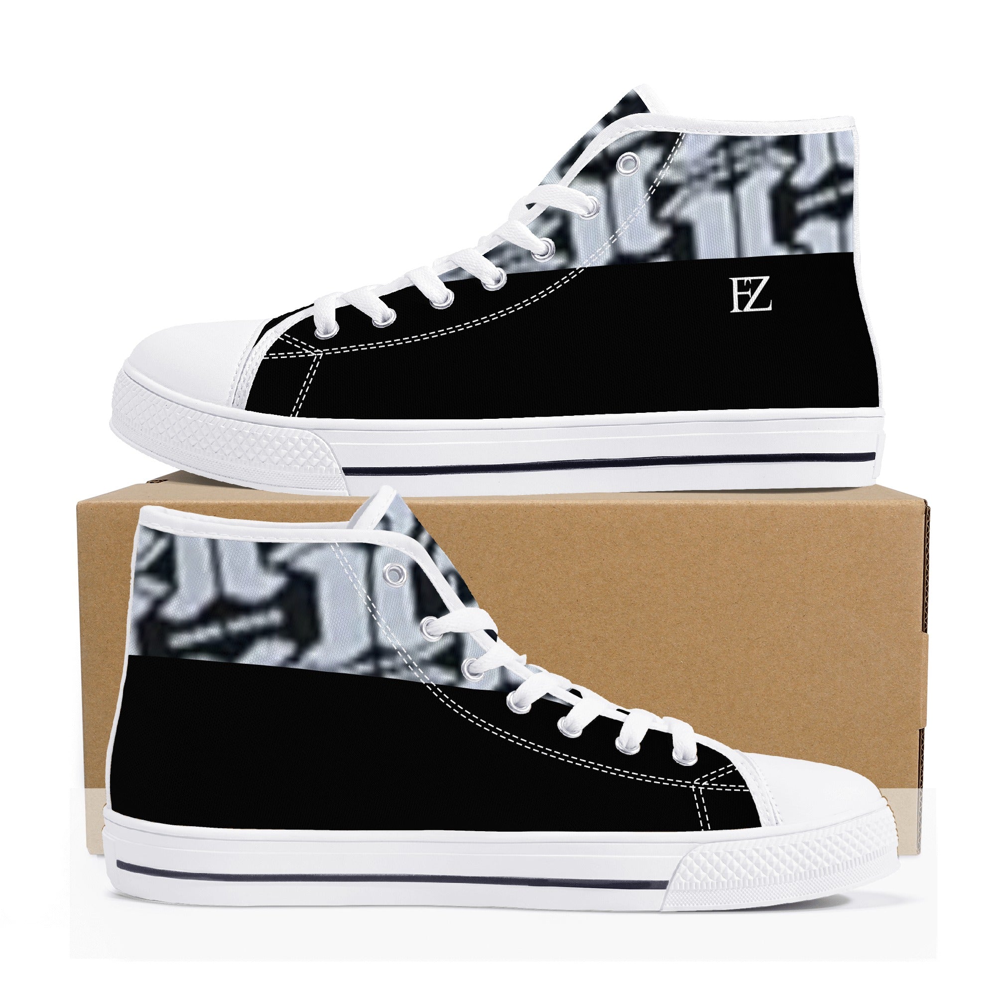 FZ Men's High Top Canvas Shoes - FZwear
