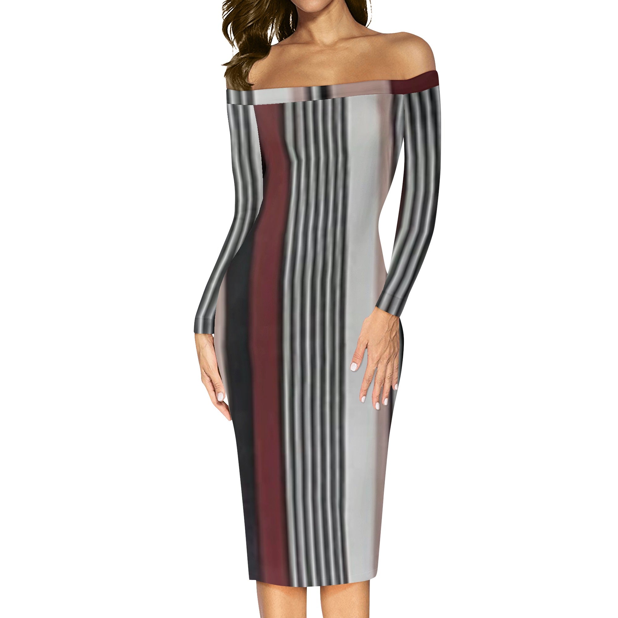 FZ Women's Long Sleeve Off The Shoulder Dress - FZwear