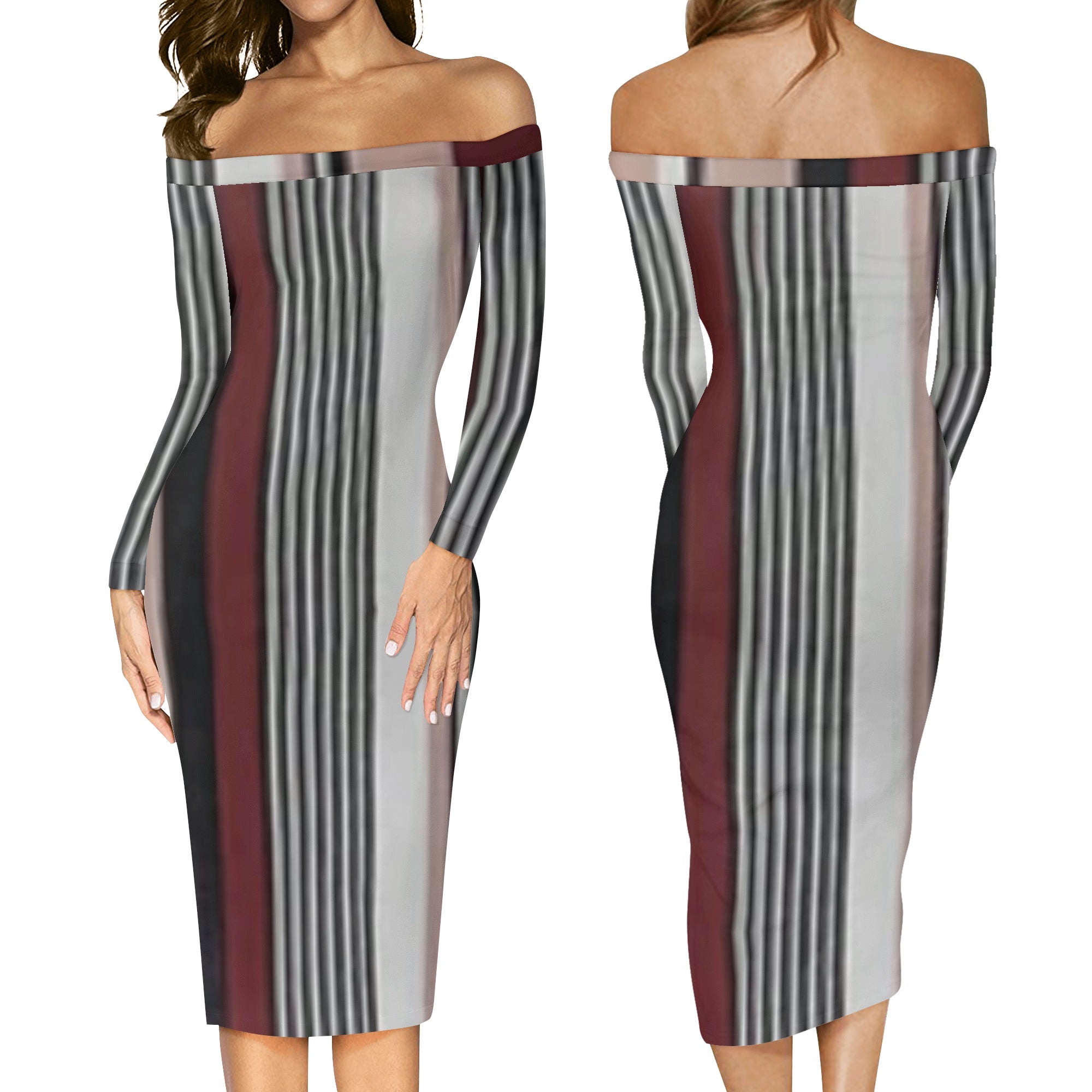 FZ Women's Long Sleeve Off The Shoulder Dress - FZwear