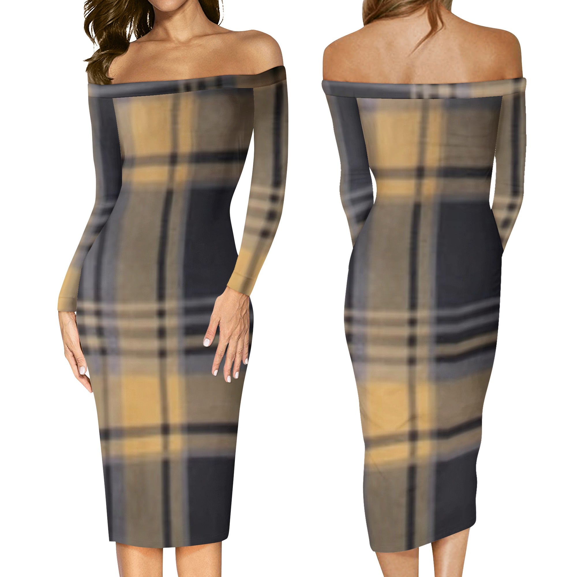 FZ Women's Long Sleeve Off The Shoulder Dress - FZwear