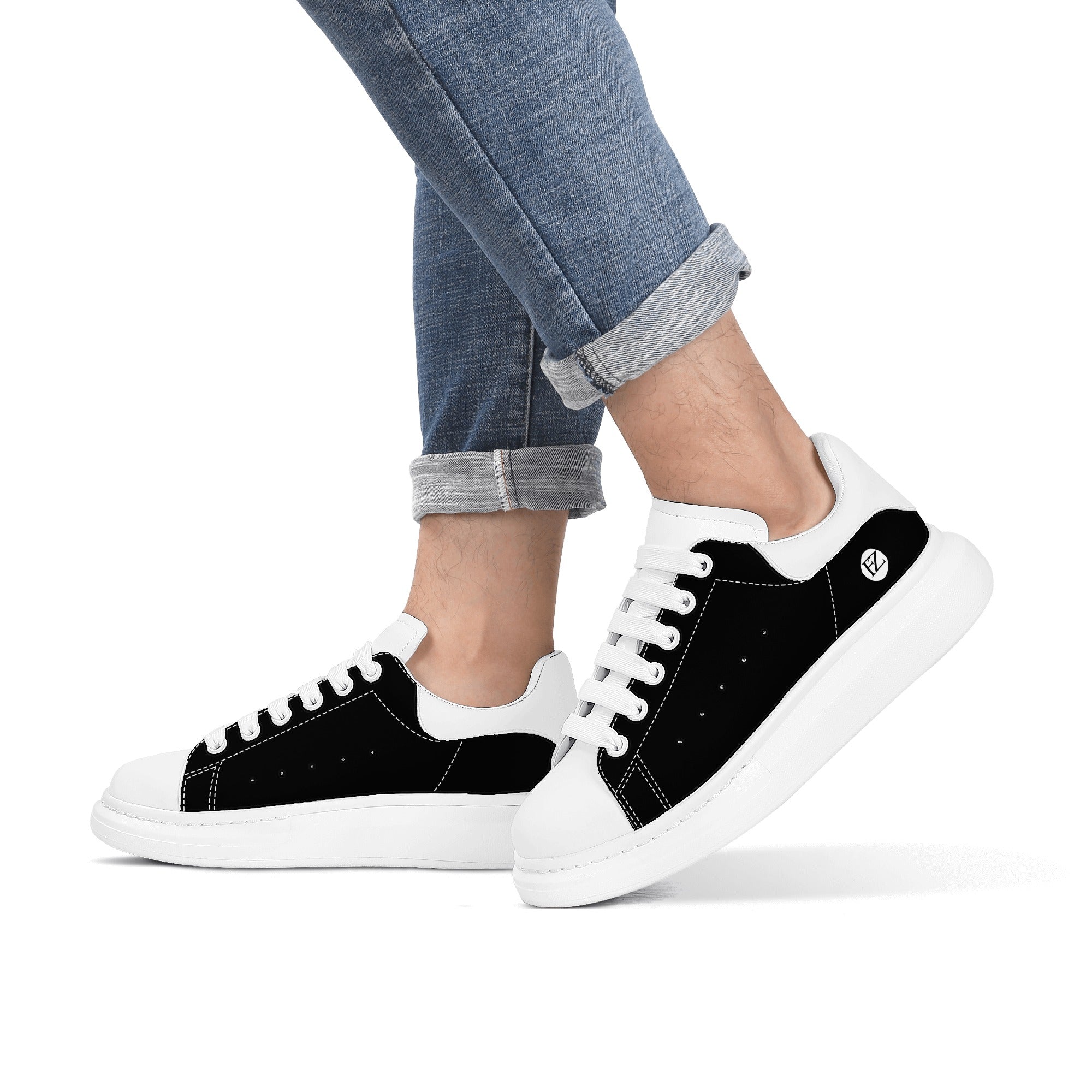 FZ Men's White Tongue Chunky Shoes - FZwear