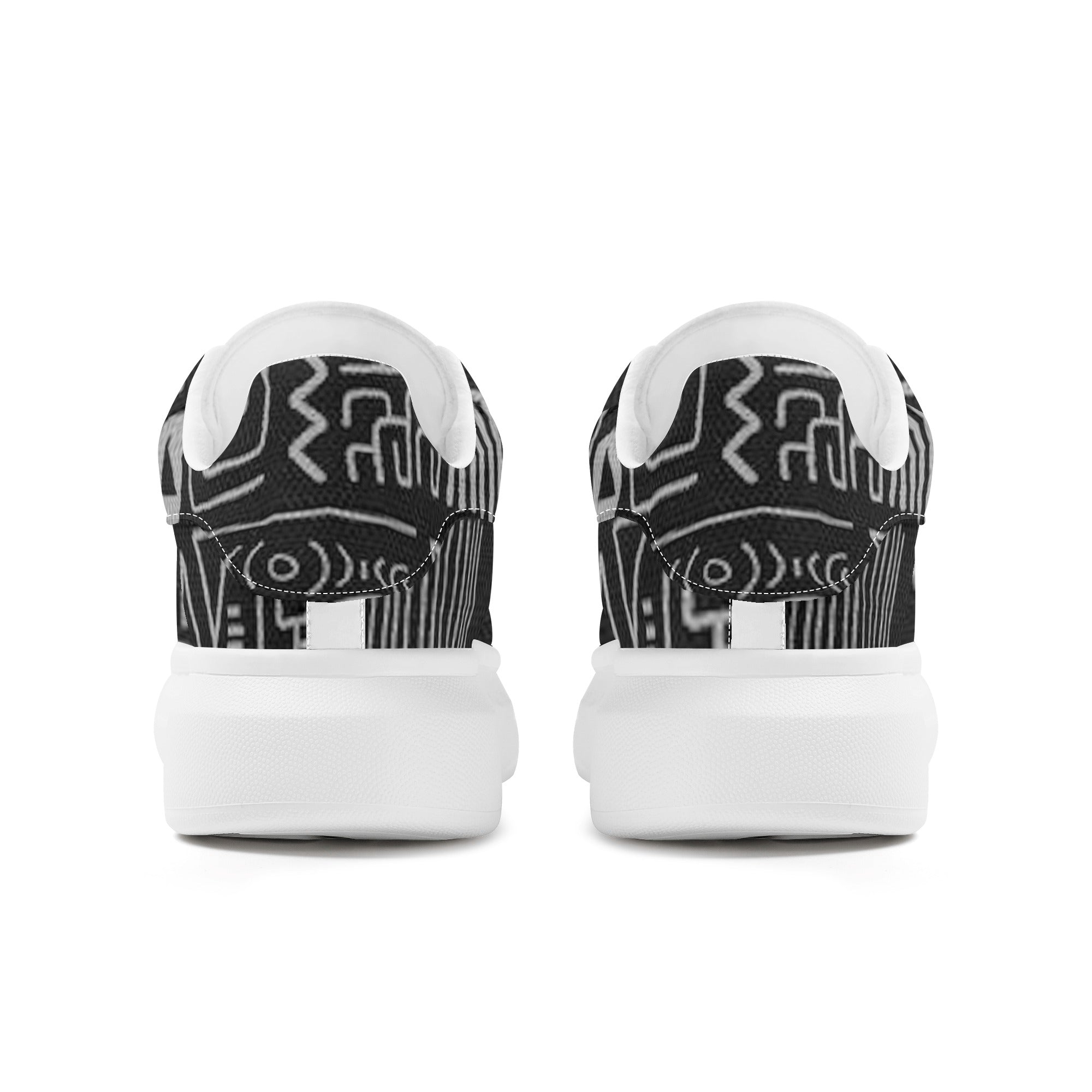 FZ Women's White Tongue Low Top Chunky Shoes - FZwear