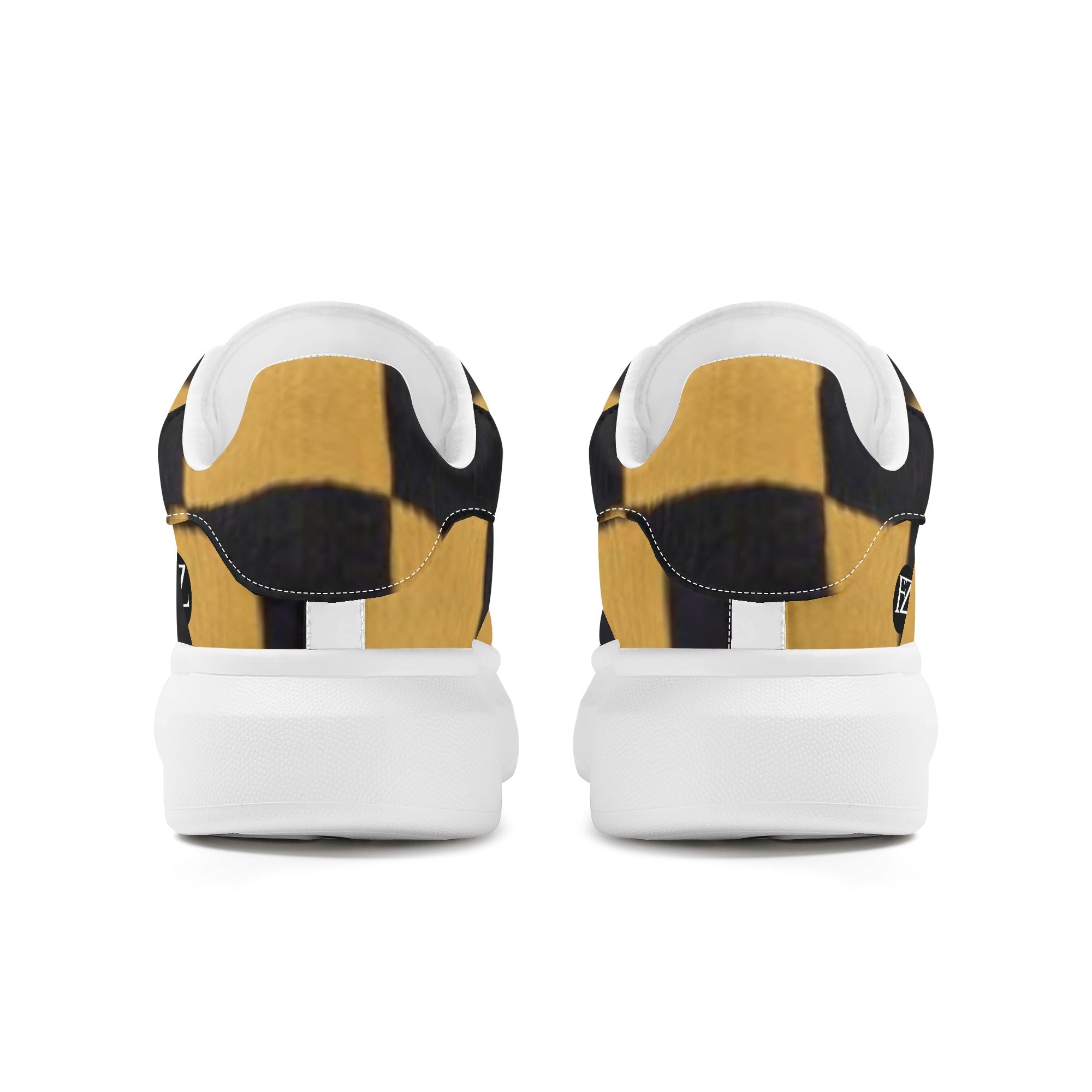 FZ Women's White Tongue Low Top Chunky Shoes - FZwear