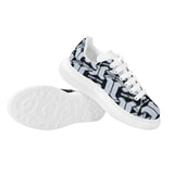 FZ Women's White Tongue Low Top Chunky Shoes - FZwear