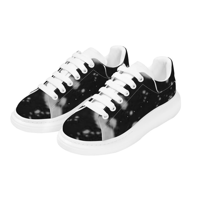 FZ Women's White Tongue Low Top Chunky Shoes - FZwear