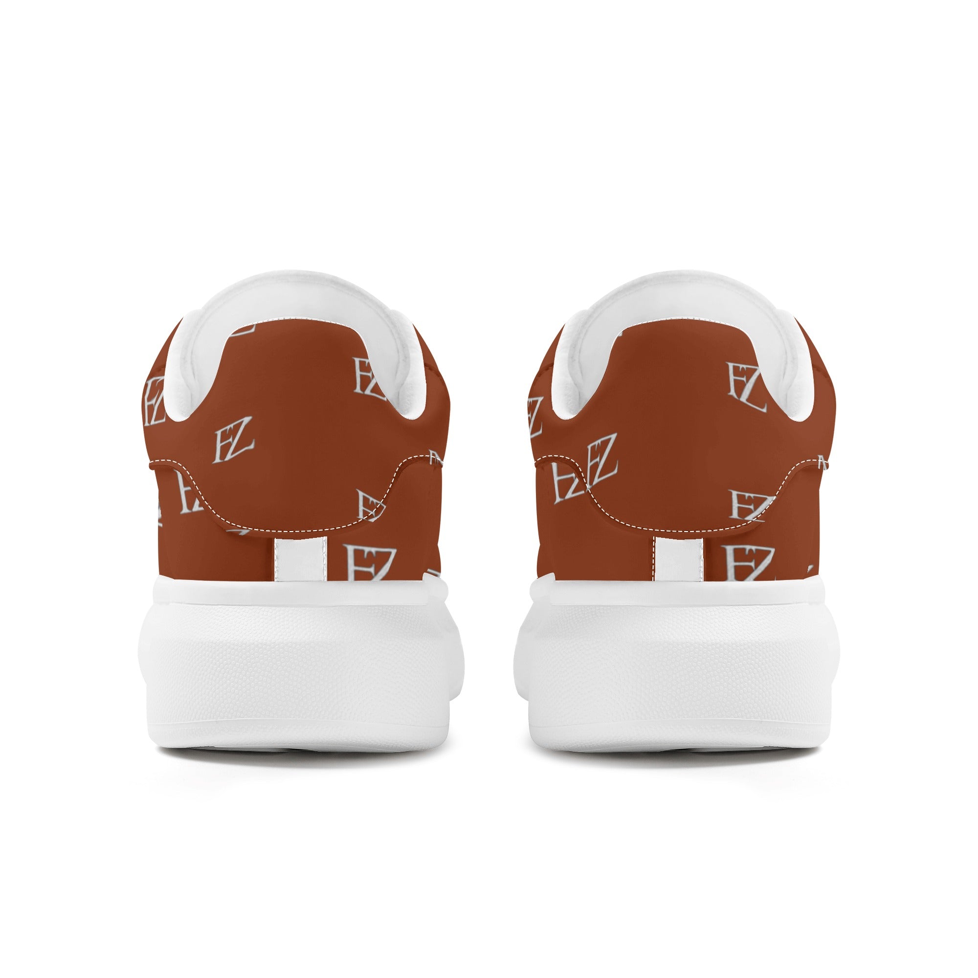 FZ Women's White Tongue Low Top Chunky Shoes - FZwear