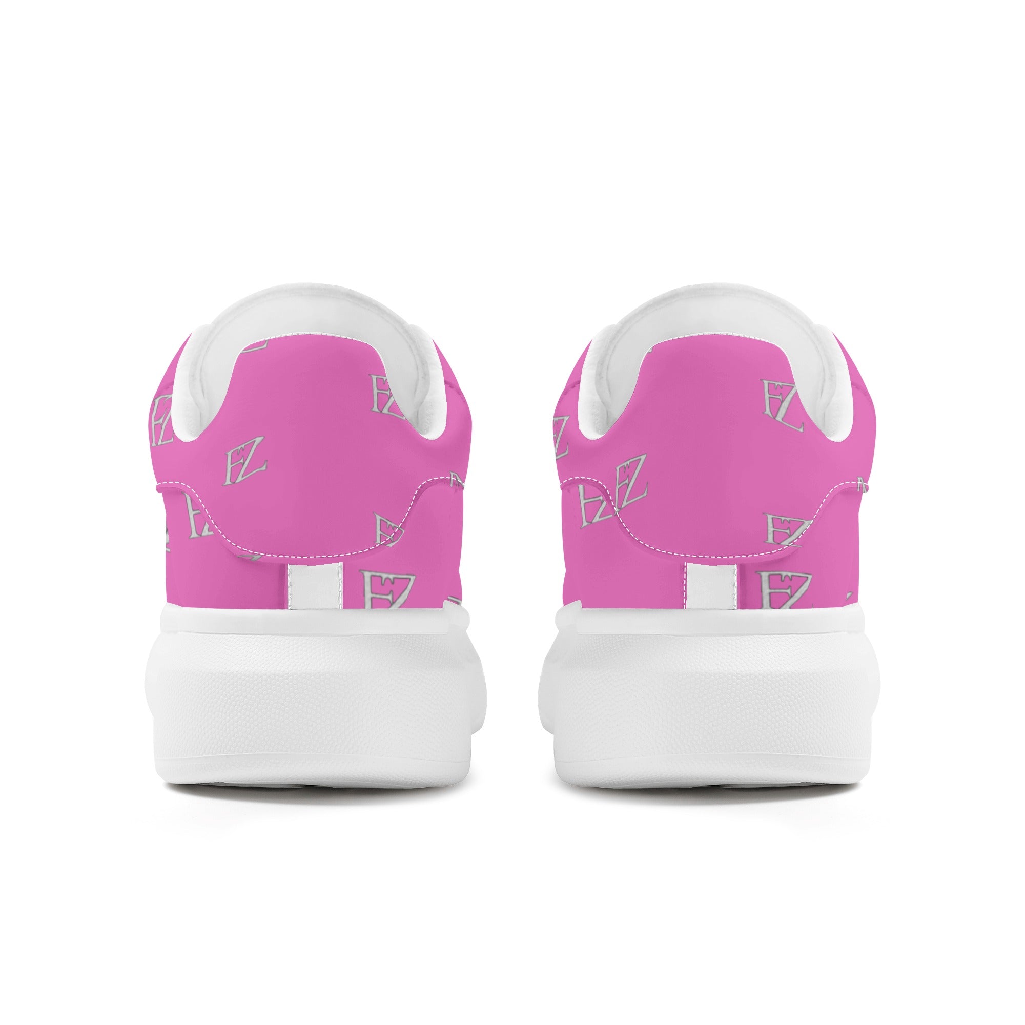 FZ Women's White Tongue Low Top Chunky Shoes - FZwear