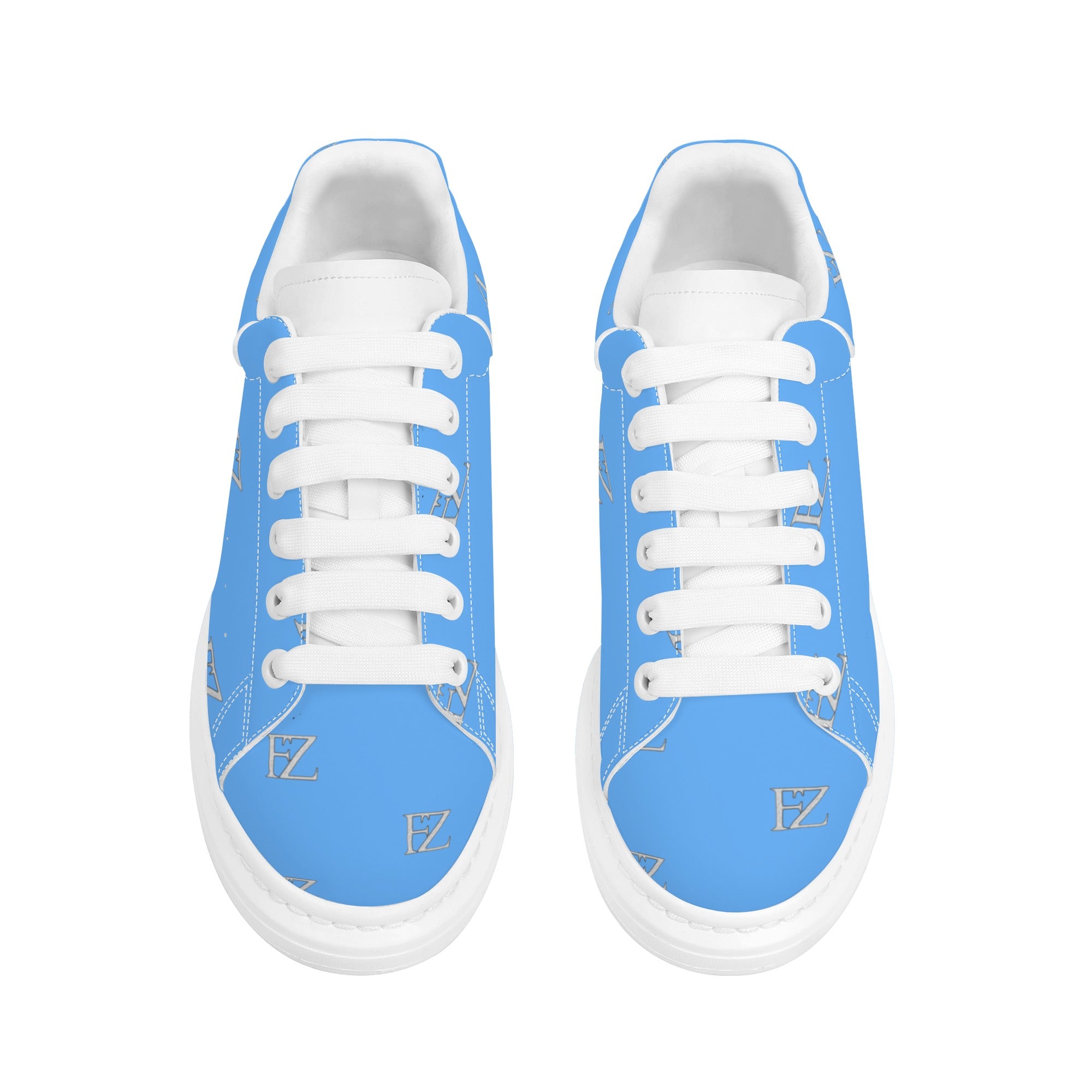 FZ Women's White Tongue Low Top Chunky Shoes - FZwear