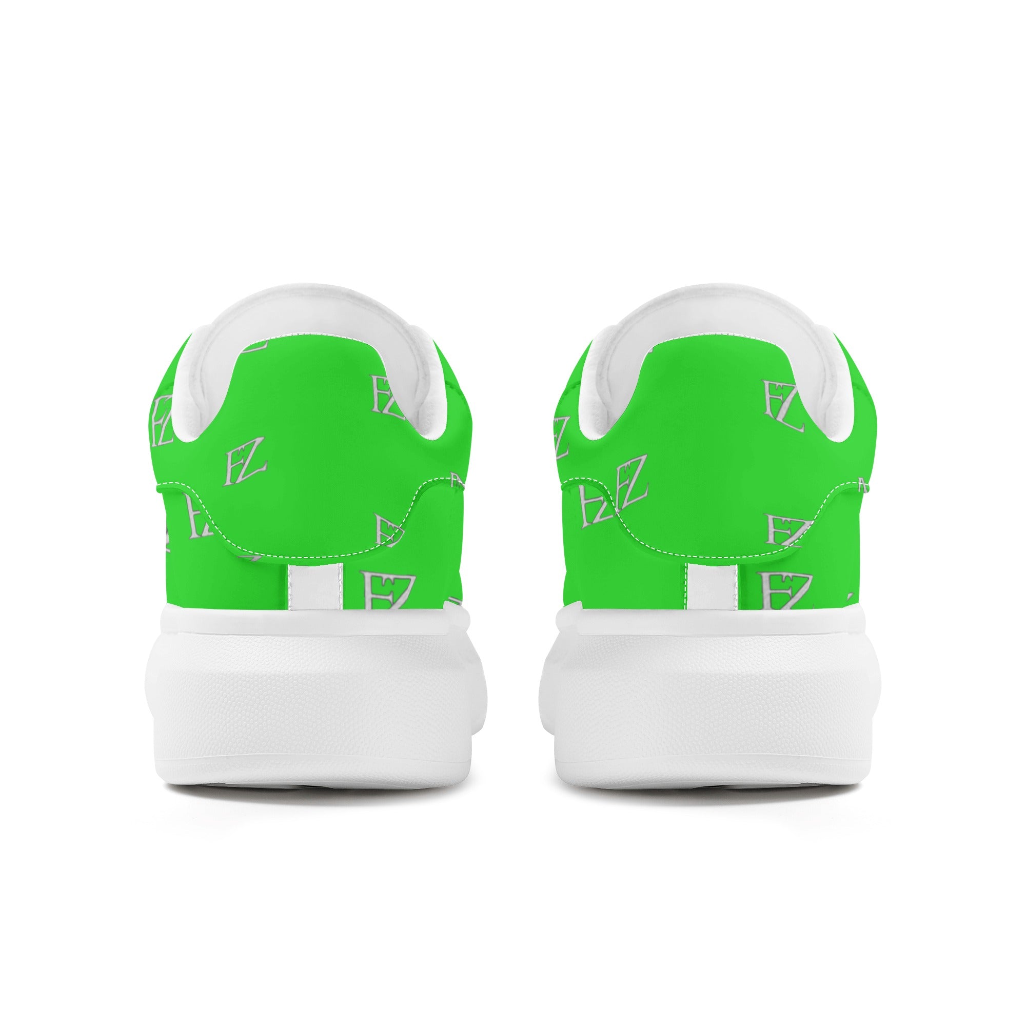 FZ Women's White Tongue Low Top Chunky Shoes - FZwear