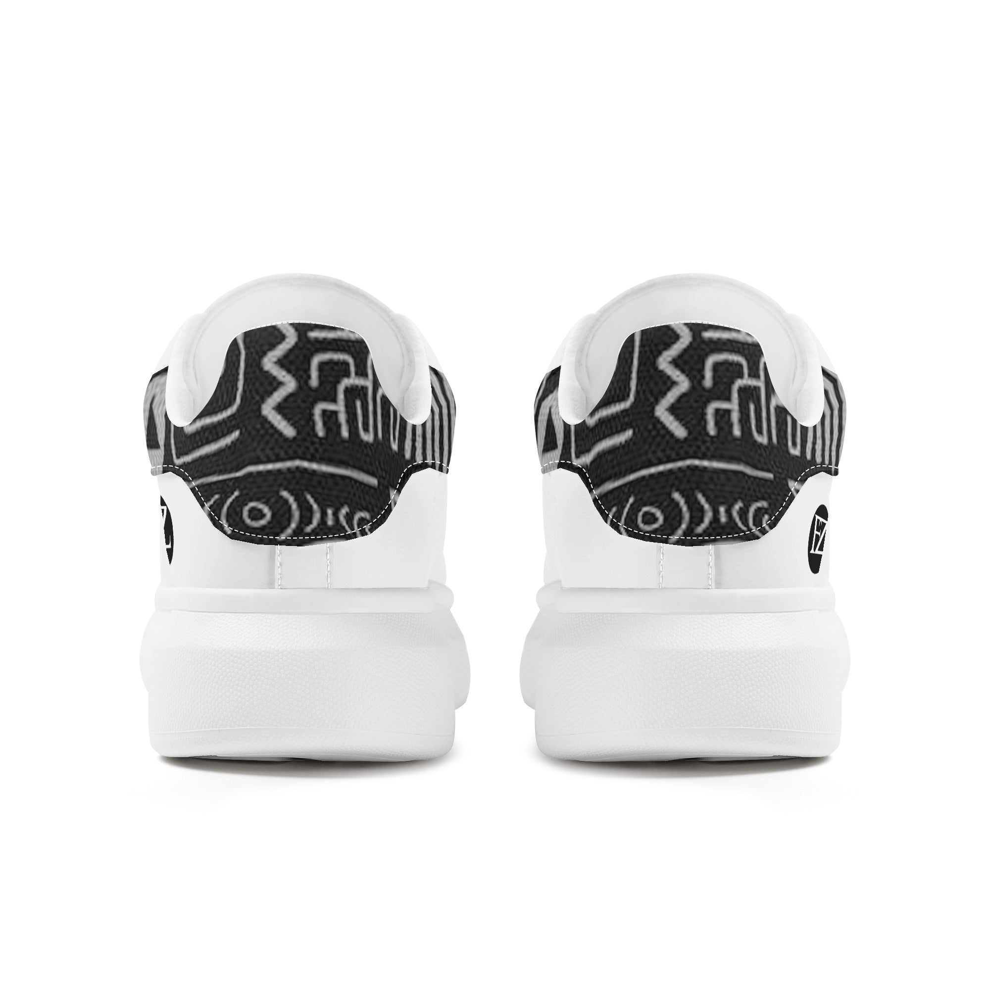 FZ Men's White Tongue Chunky Shoes - FZwear