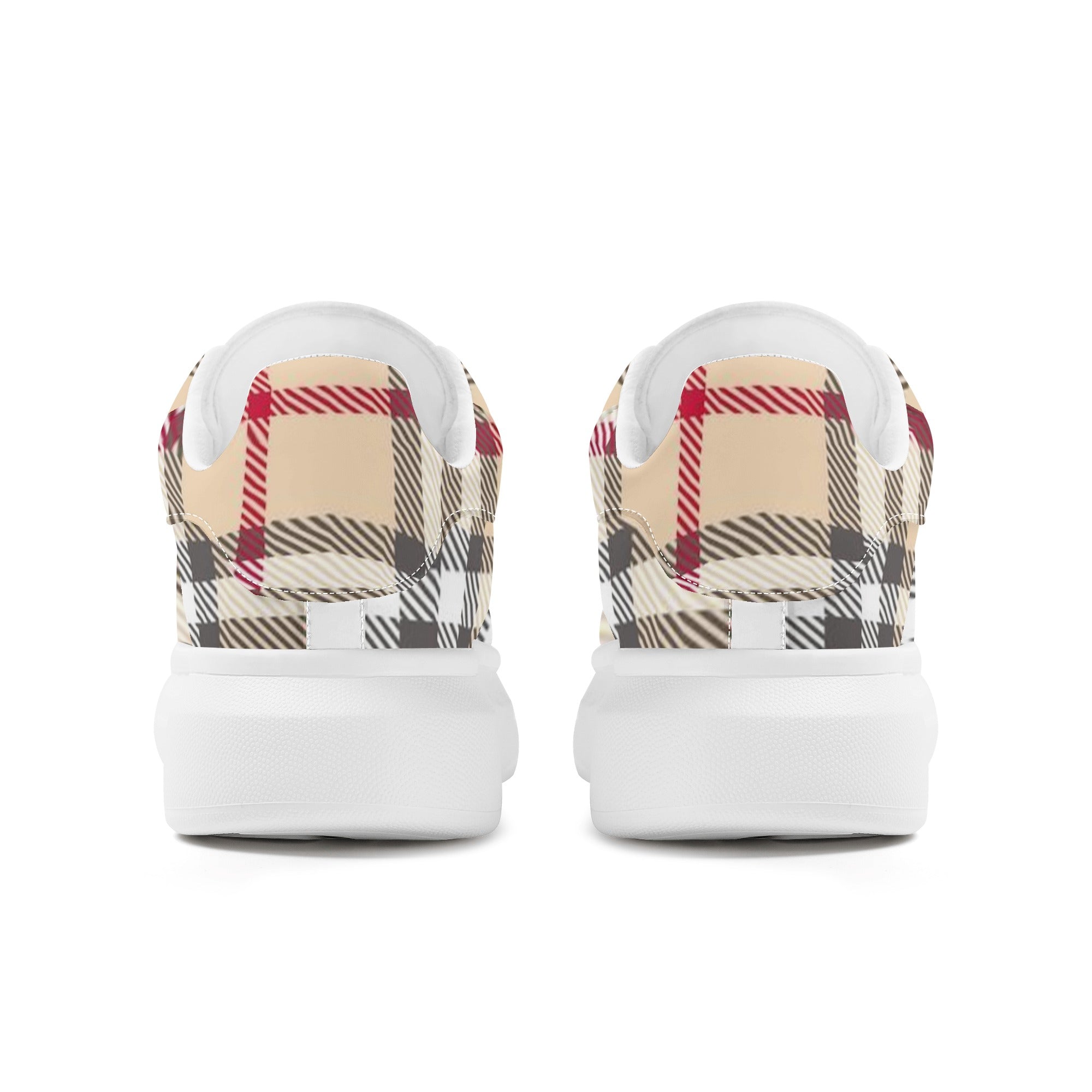 FZ Women's White Tongue Low Top Chunky Shoes - FZwear