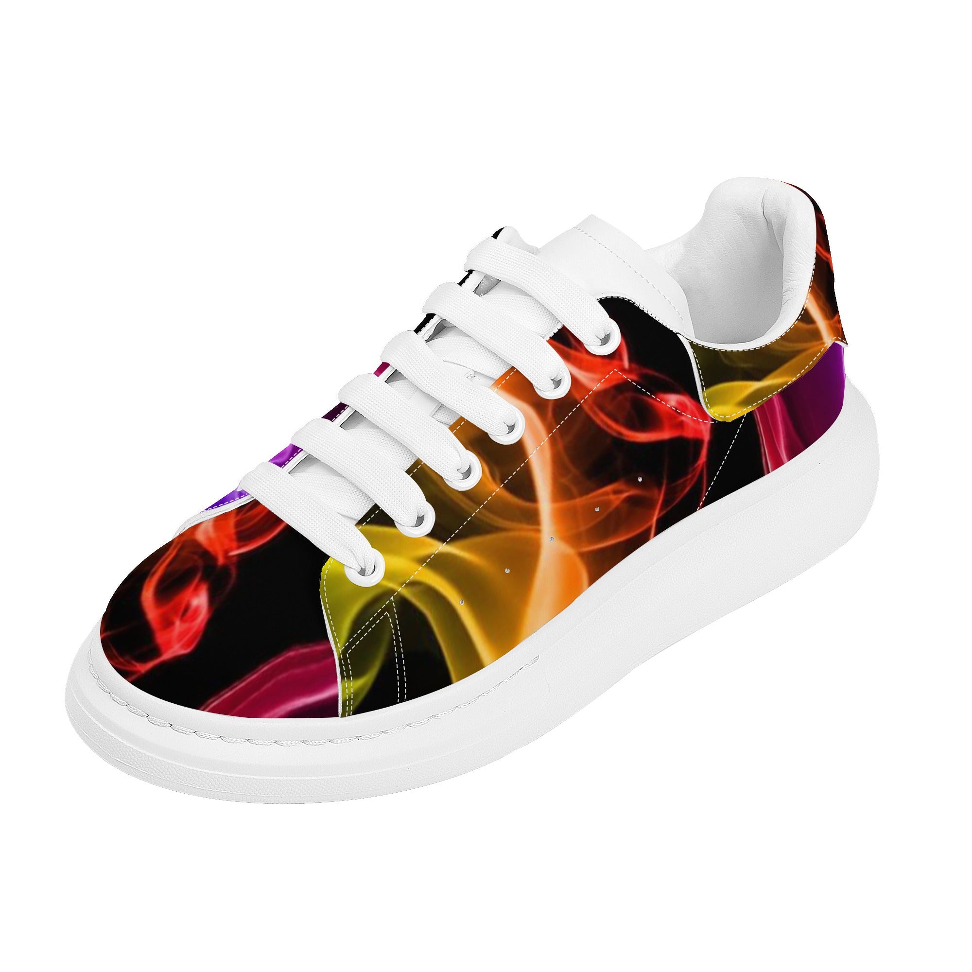 FZ Men's White Tongue Chunky Shoes - FZwear