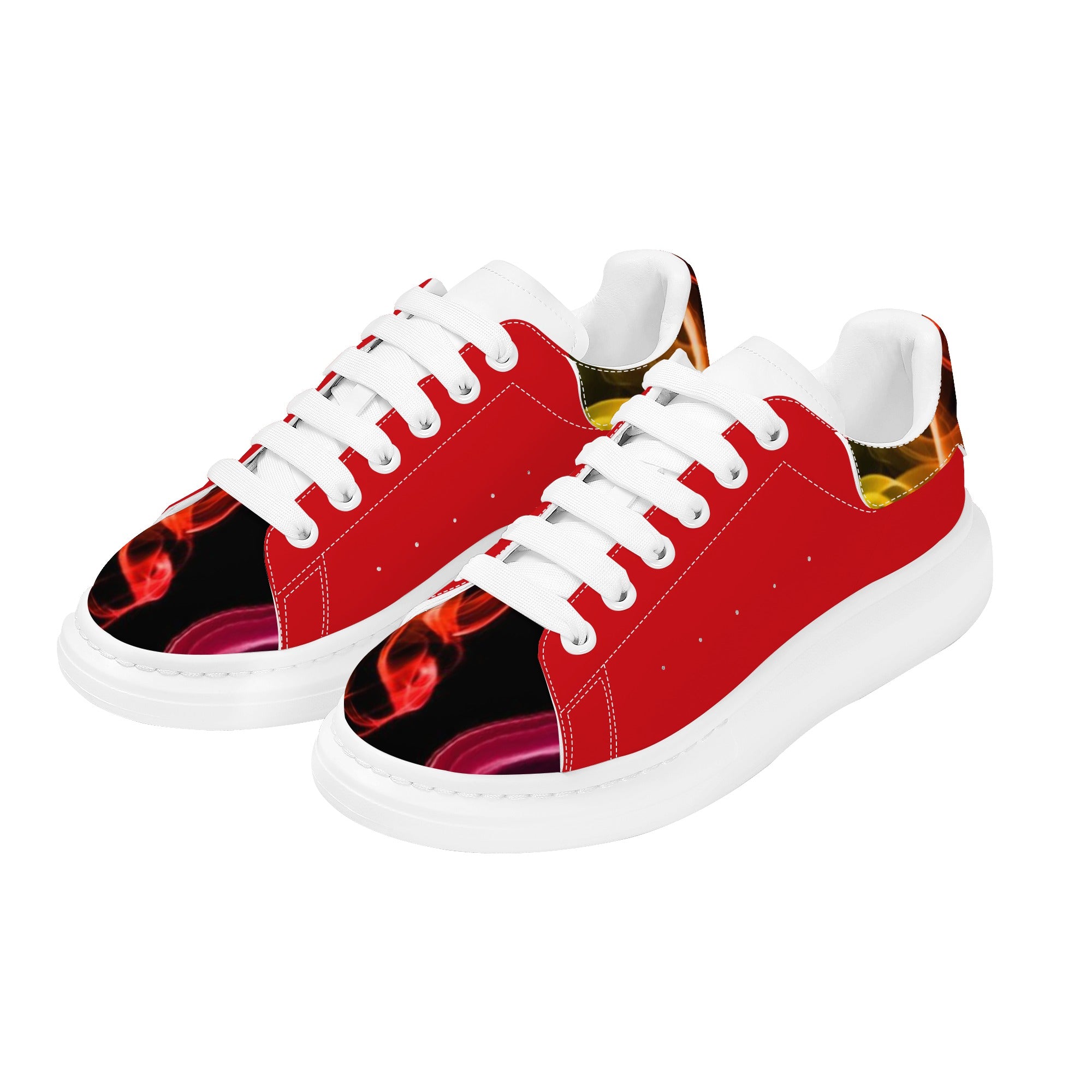 FZ Men's White Tongue Chunky Shoes - FZwear