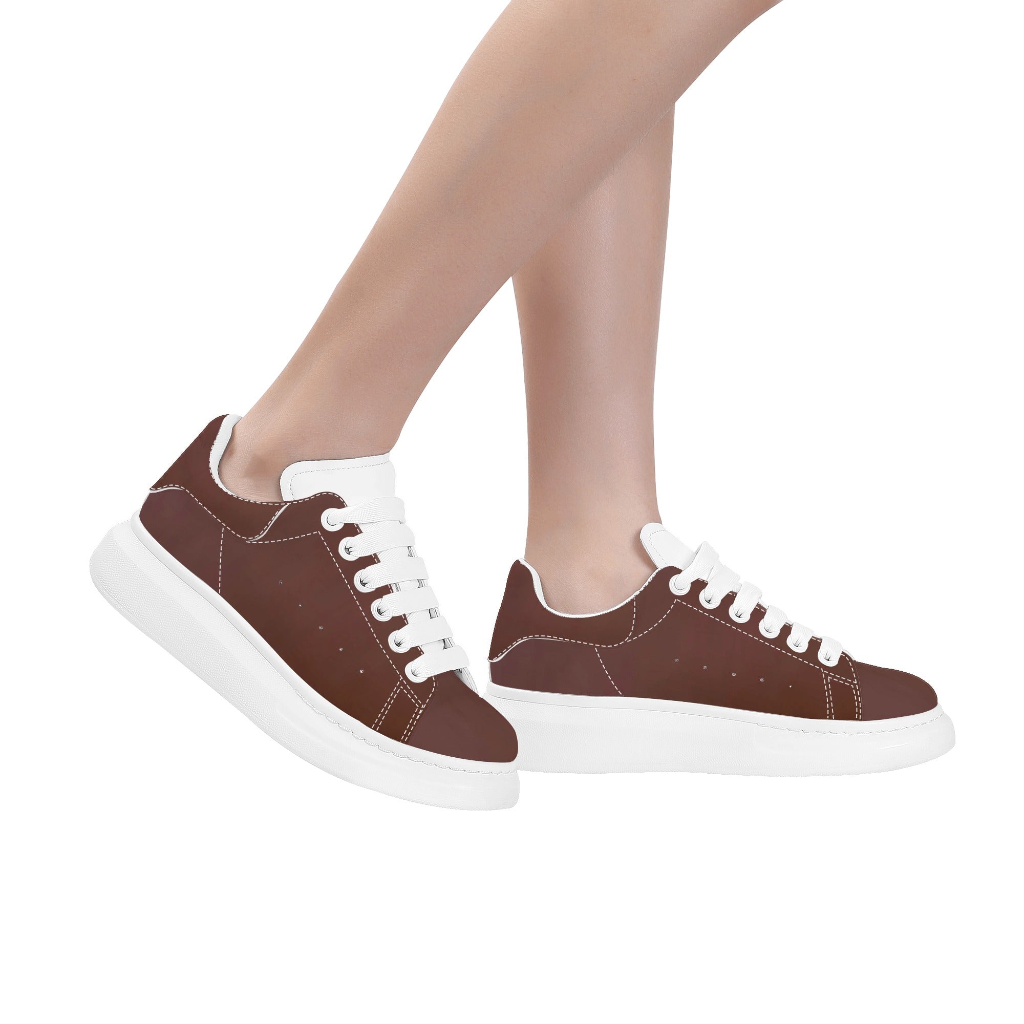 FZ Women's White Tongue Top Chunky Shoes - FZwear