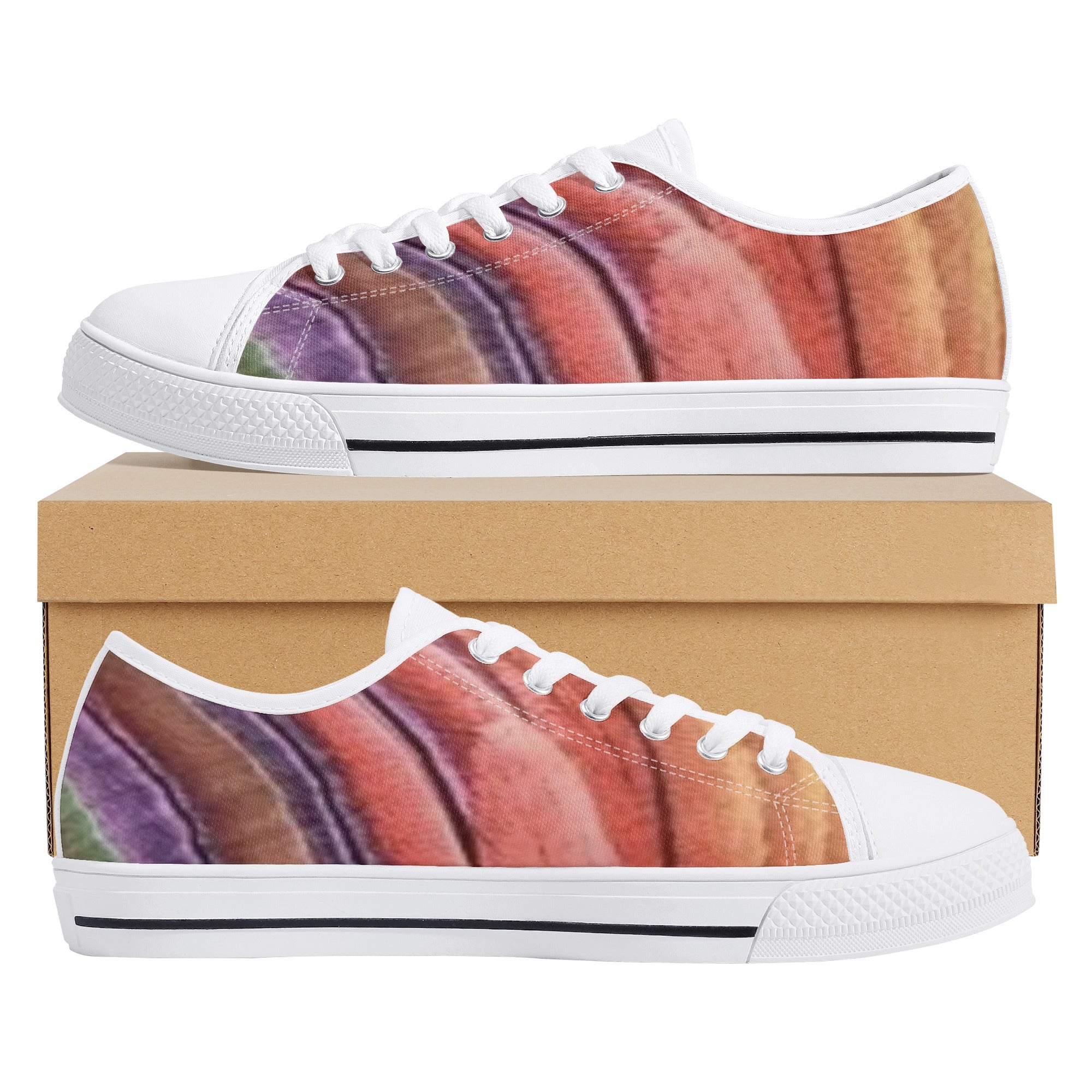 FZ Women's Lightweight White Tongue Canvas Shoes - FZwear