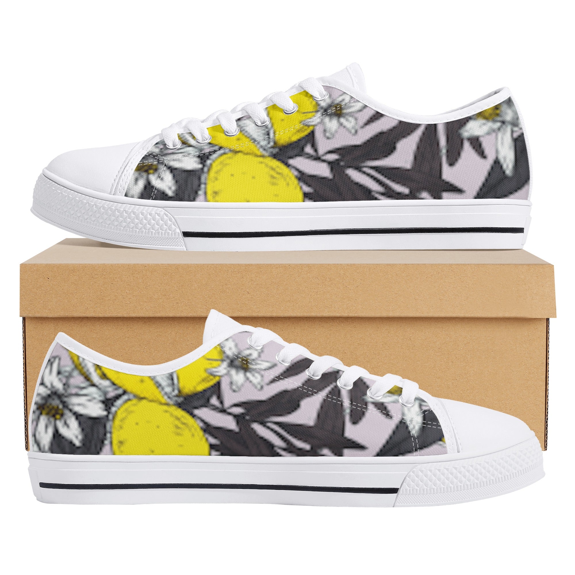 FZ Women's Lightweight White Tongue Canvas Shoes - FZwear