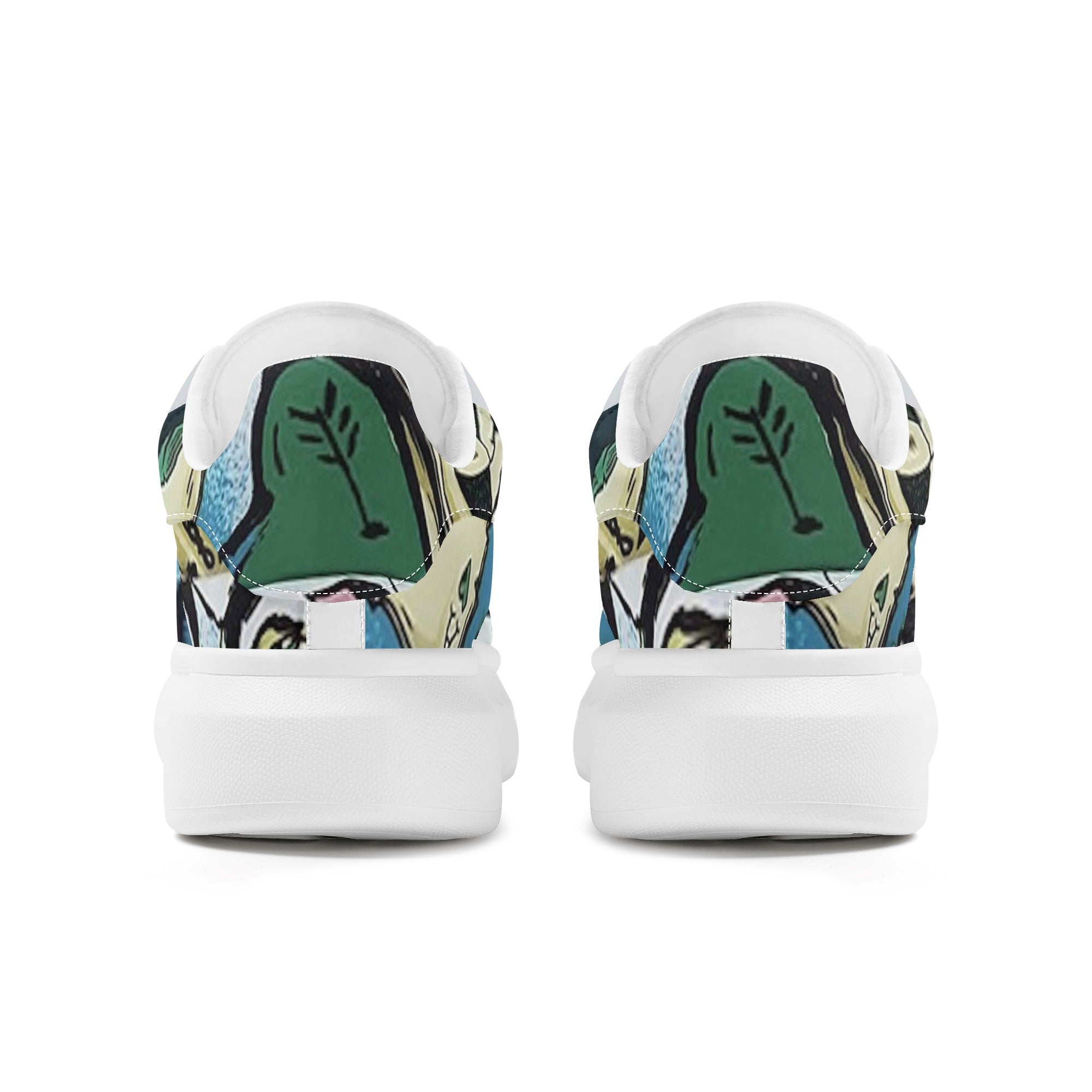 FZ Women's White Tongue Low Top Chunky Shoes - FZwear