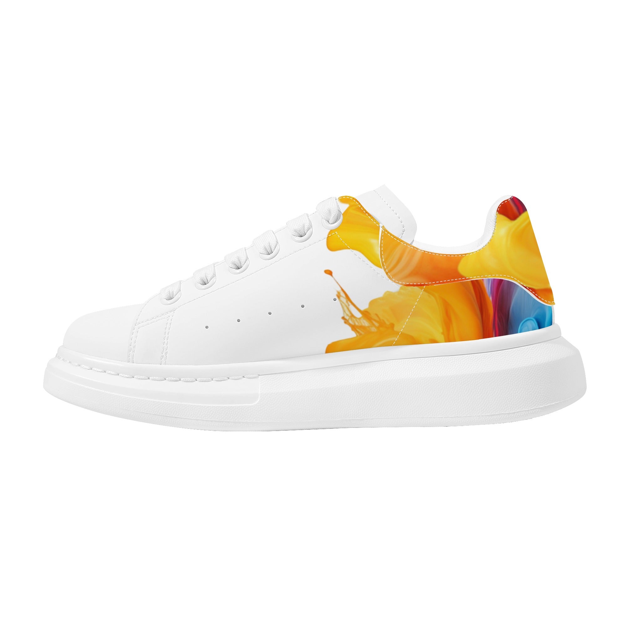 FZ Men's White Tongue Chunky Shoes - FZwear