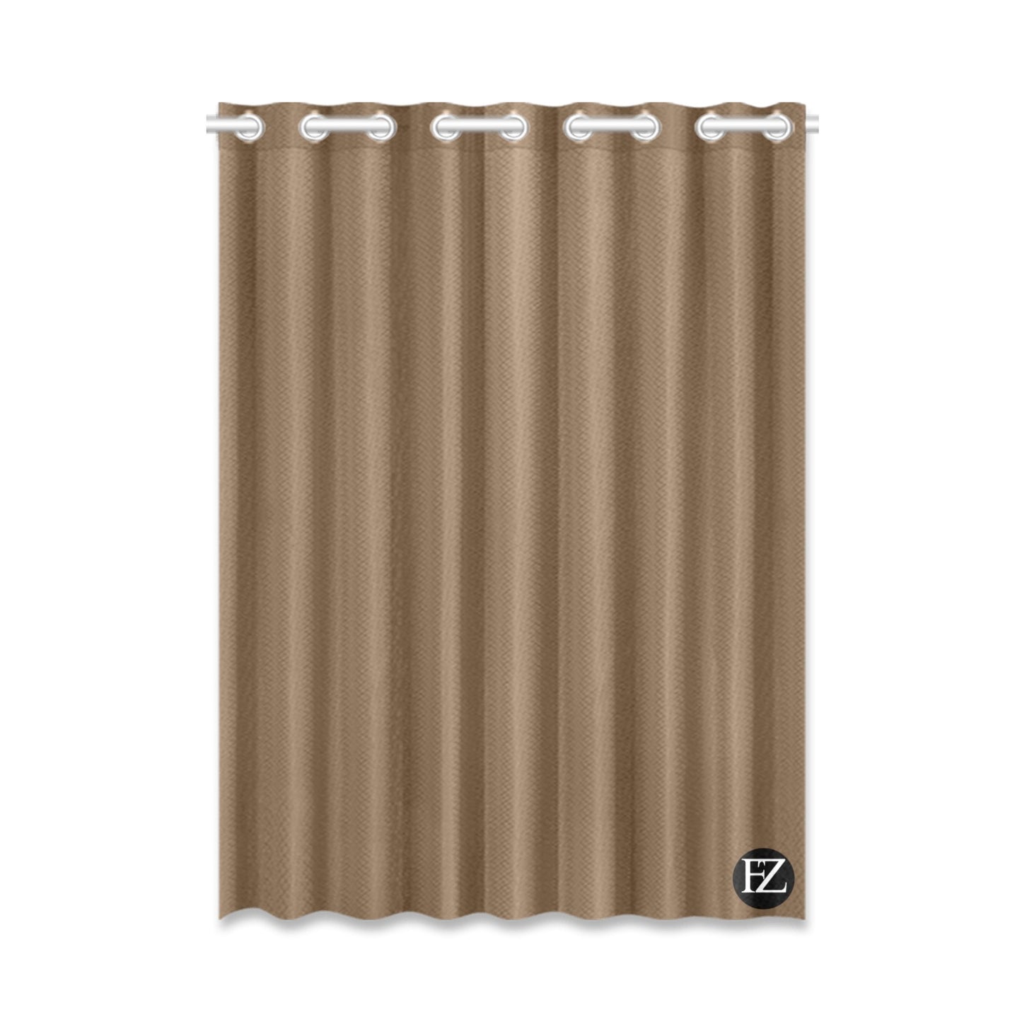 fz window curtain one size / fz room curtains - brown window curtain 52" x 72" (one piece)
