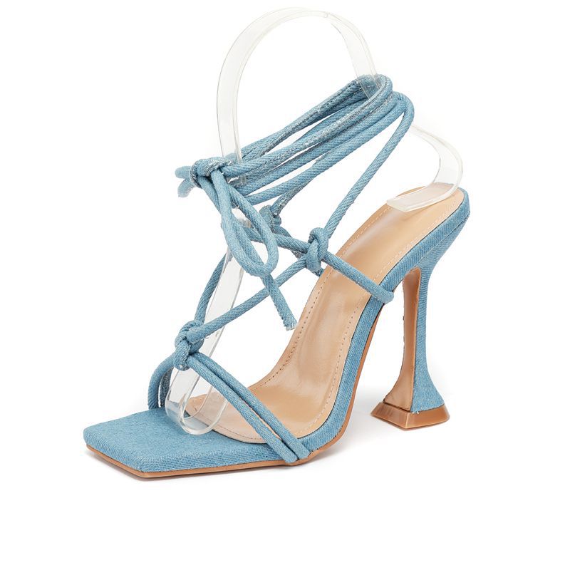 FZ Women's denim high heel sandals - FZwear