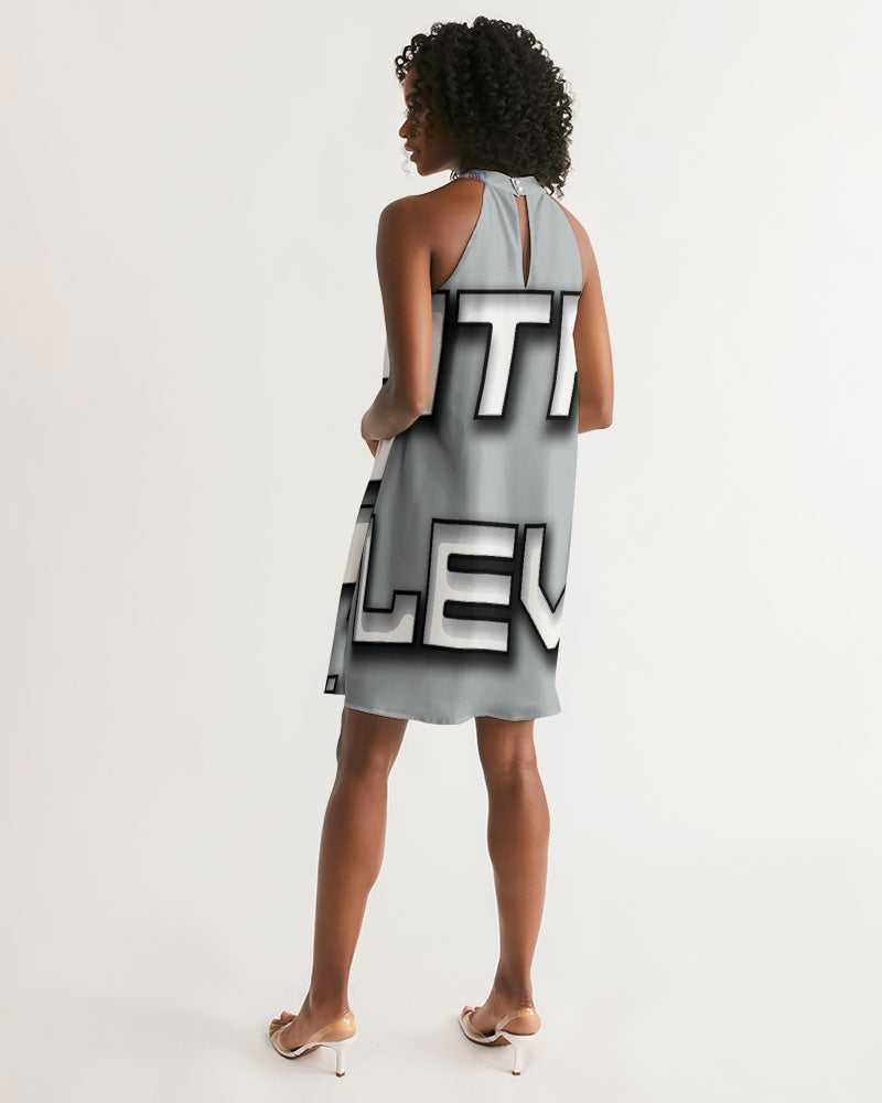 grey zone women's halter dress