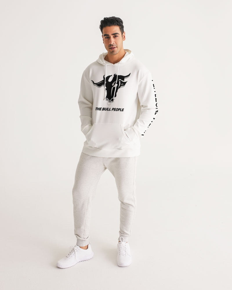 the white  bull men's hoodie