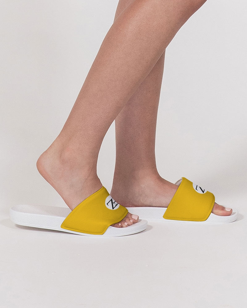 yellow zone women's slide sandal