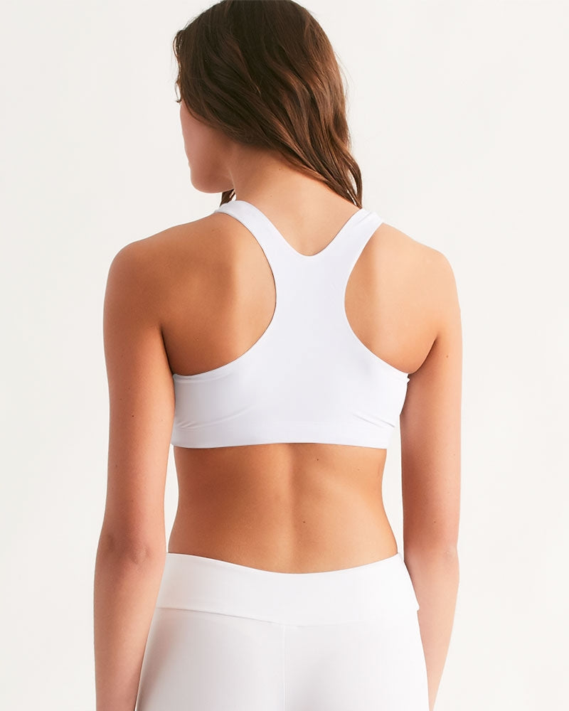 white zone women's seamless sports bra