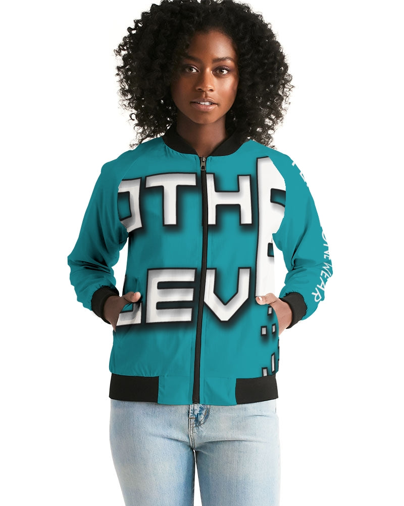 blue sky women's bomber jacket