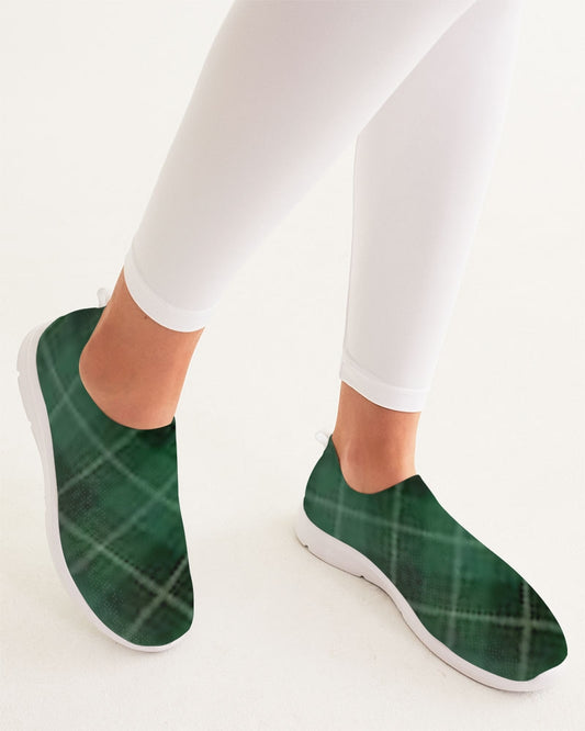 fzwear plaid women's slip-on flyknit shoe