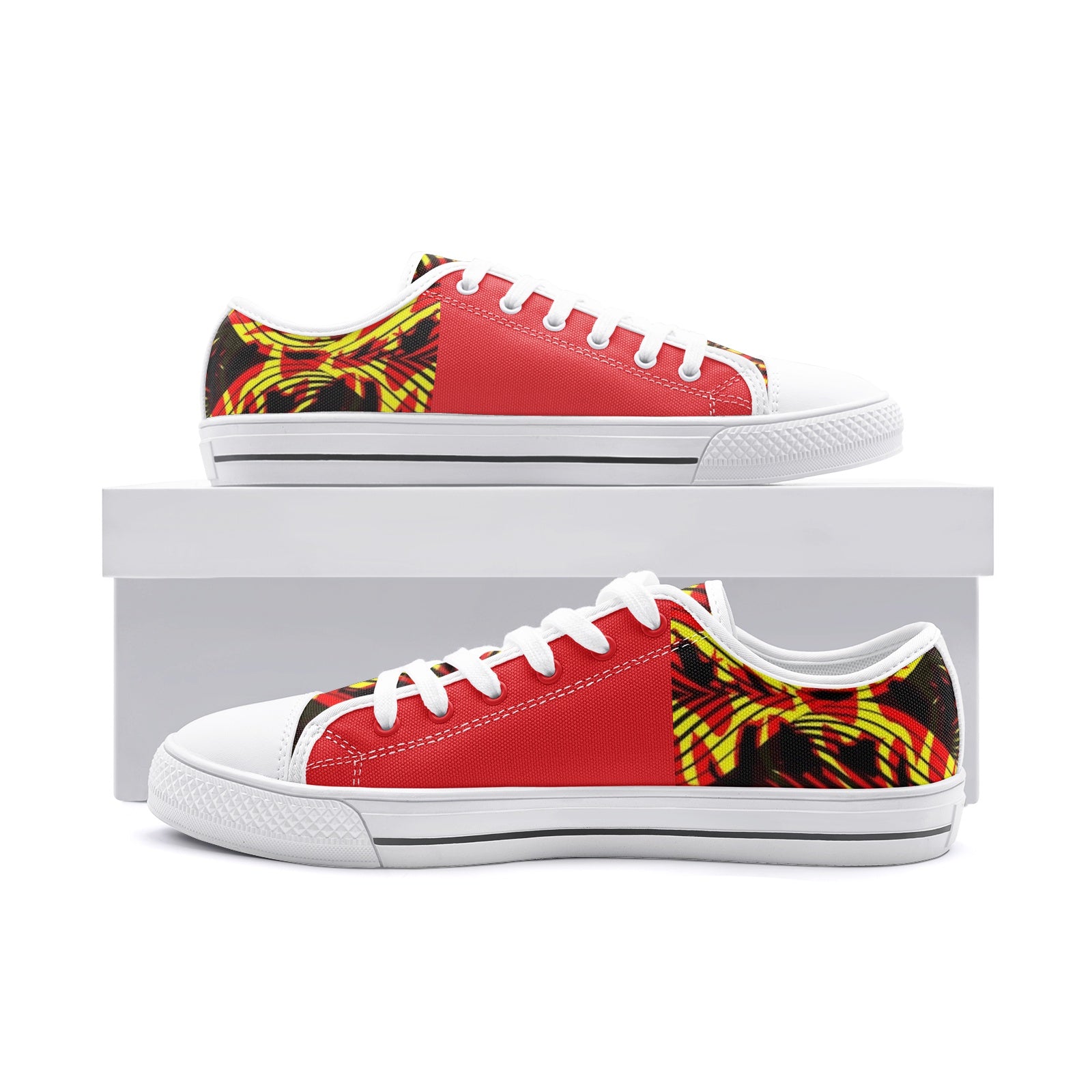 FZ African Print Unisex Low Top Canvas Shoes - FZwear
