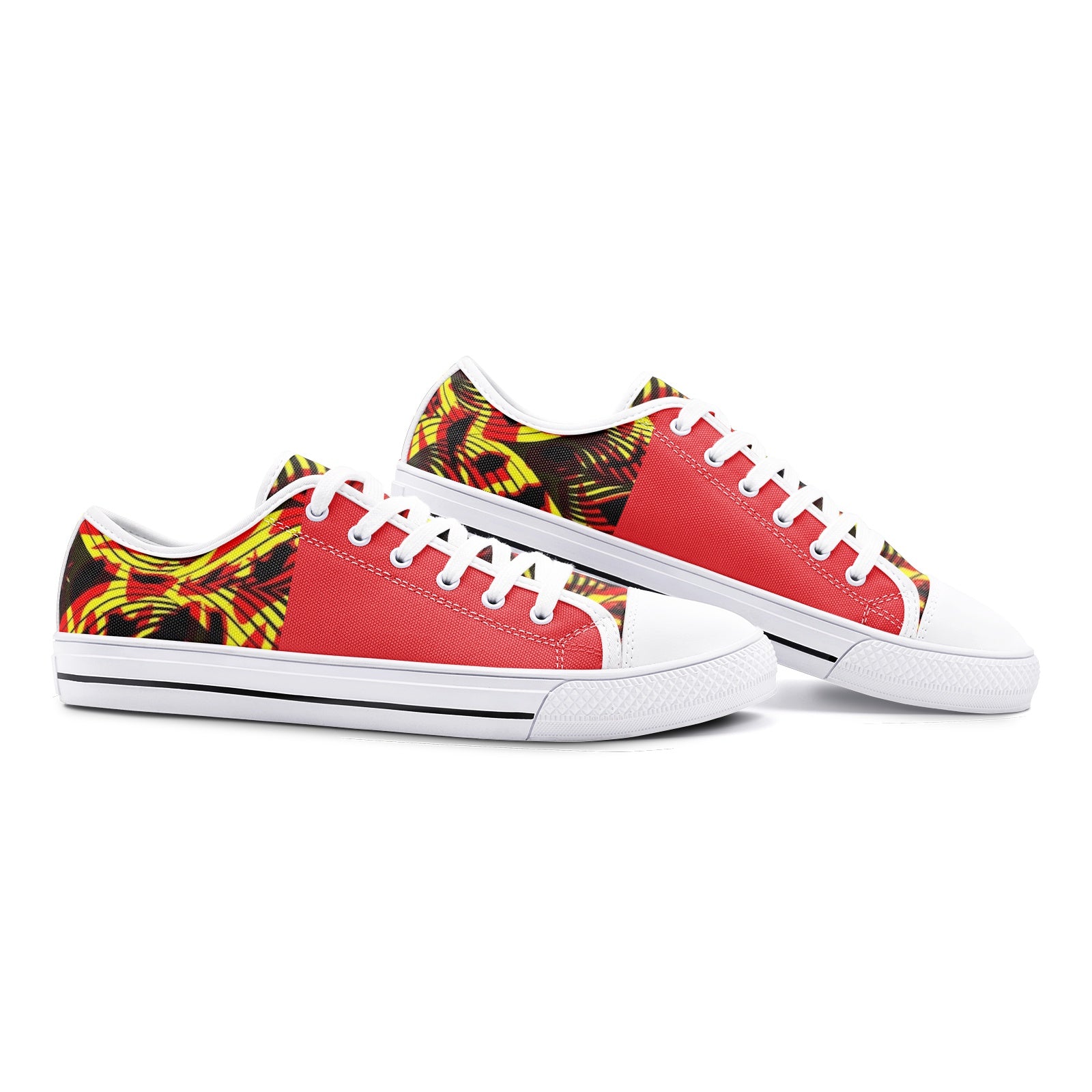FZ African Print Unisex Low Top Canvas Shoes - FZwear