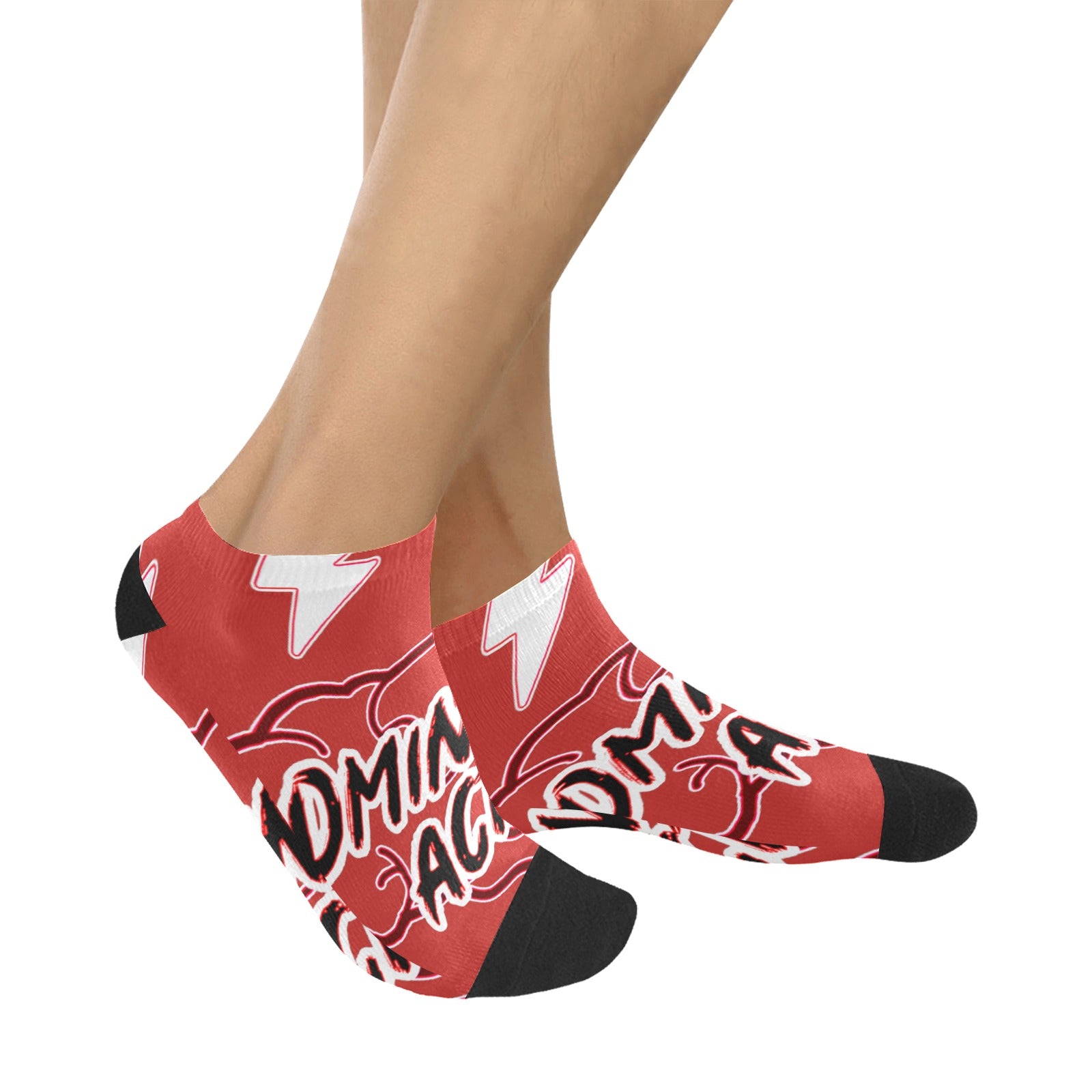 fz men's mind ankle socks one size / fz mind socks - red men's ankle socks