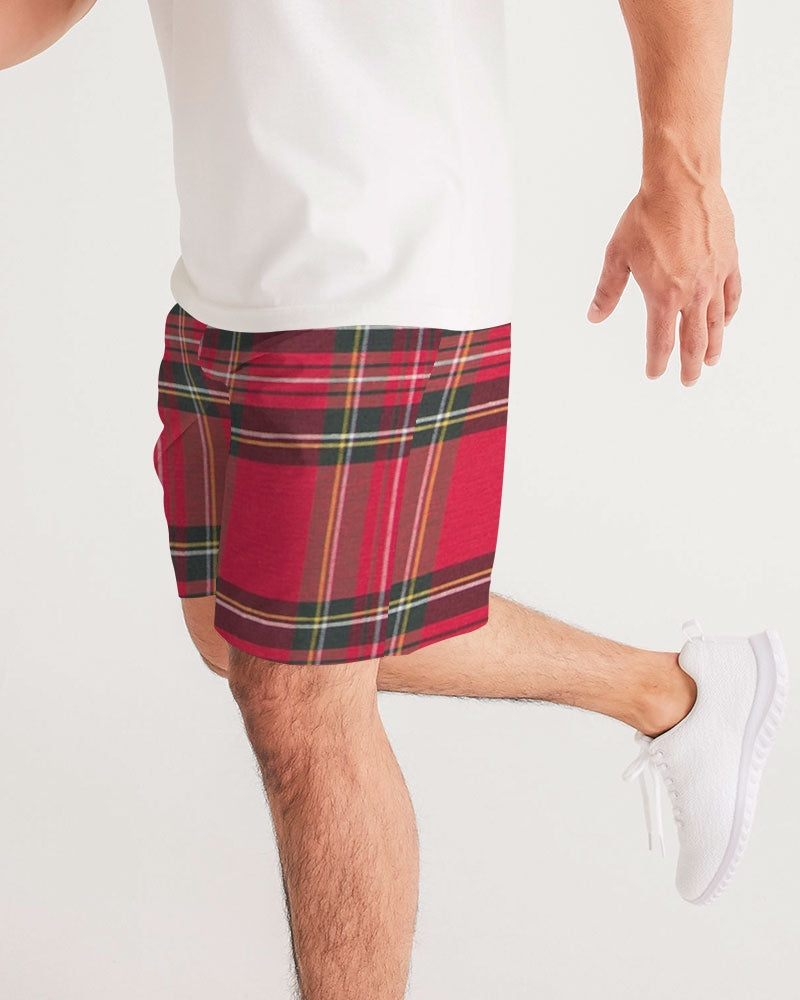 fz plaid too men's jogger shorts
