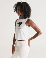 the white  bull women's cropped tank